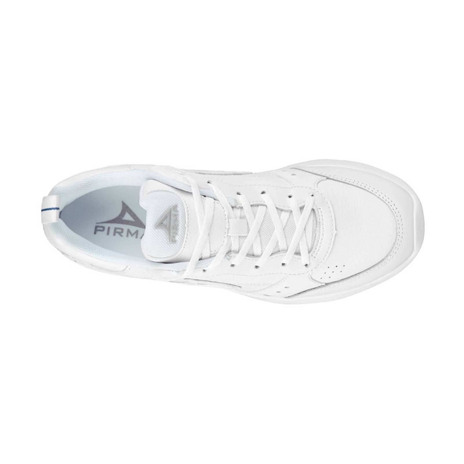 TENIS CASUALES DAMA PIRMA 8507 PIEL BLANCO