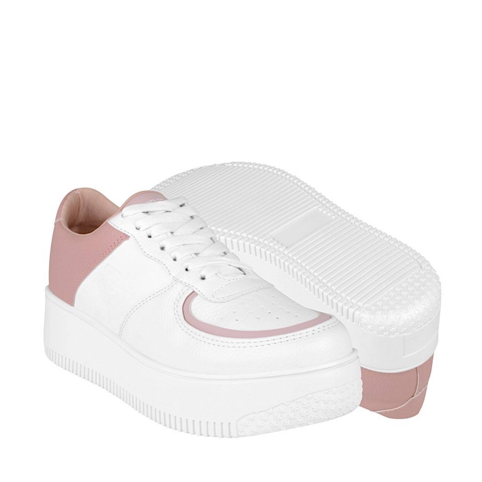 TENIS CASUALES DAMA CAPA DE OZONO 623502 SIMIPIEL BCO