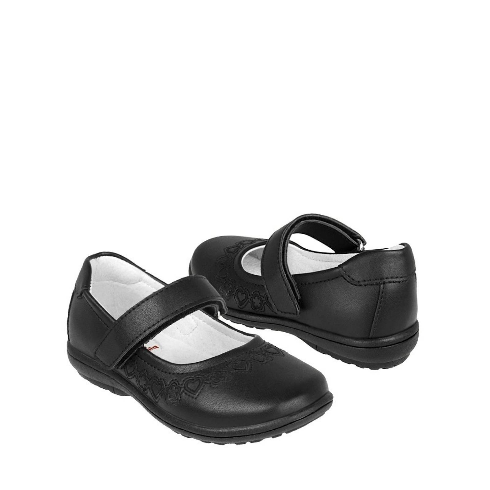 ZAPATOS CLASICOS DOMINIQ 2183 15-17 SIMIPIEL NEGRO