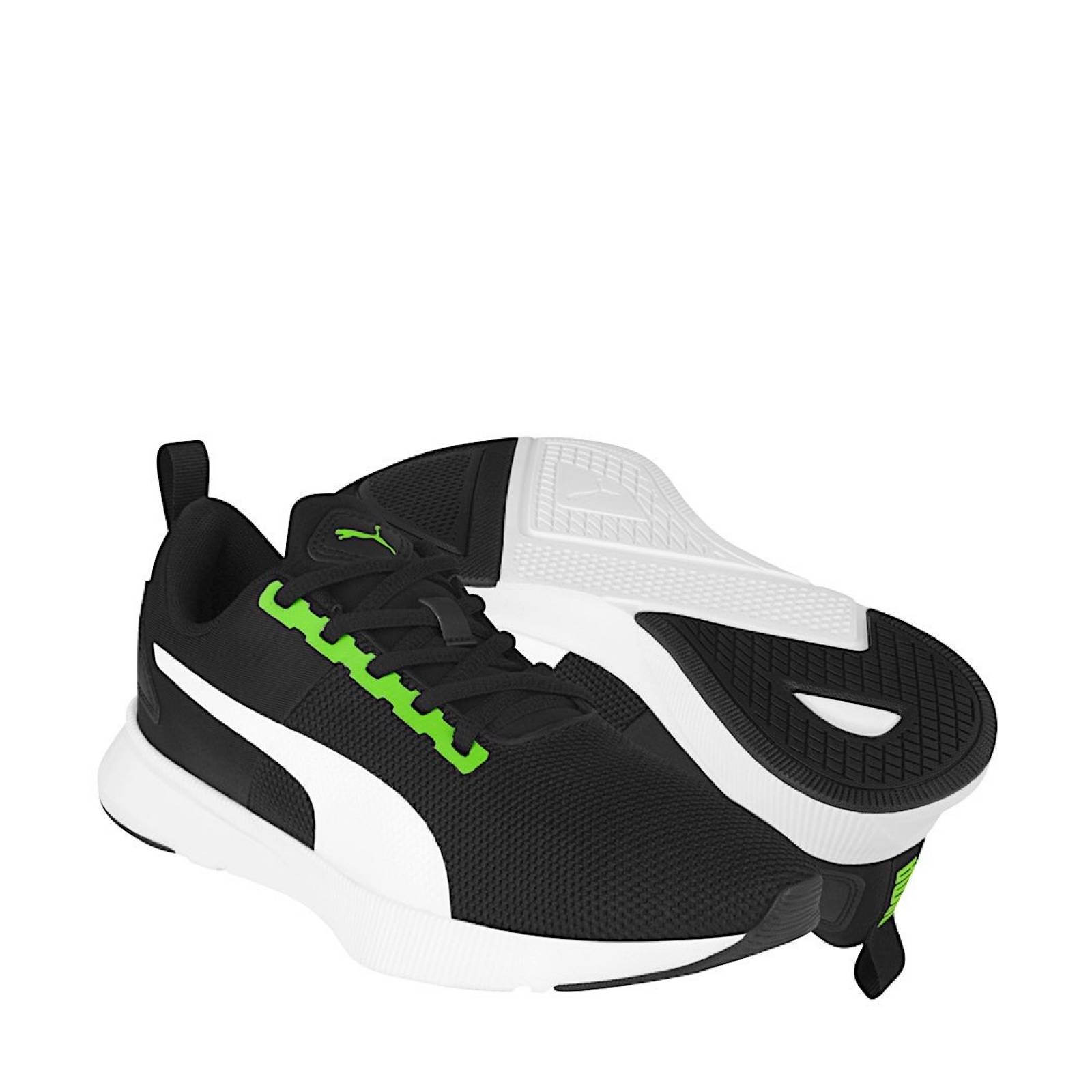 TENIS JOVEN PUMA FLYER 19292824 TEXTIL NEGRO