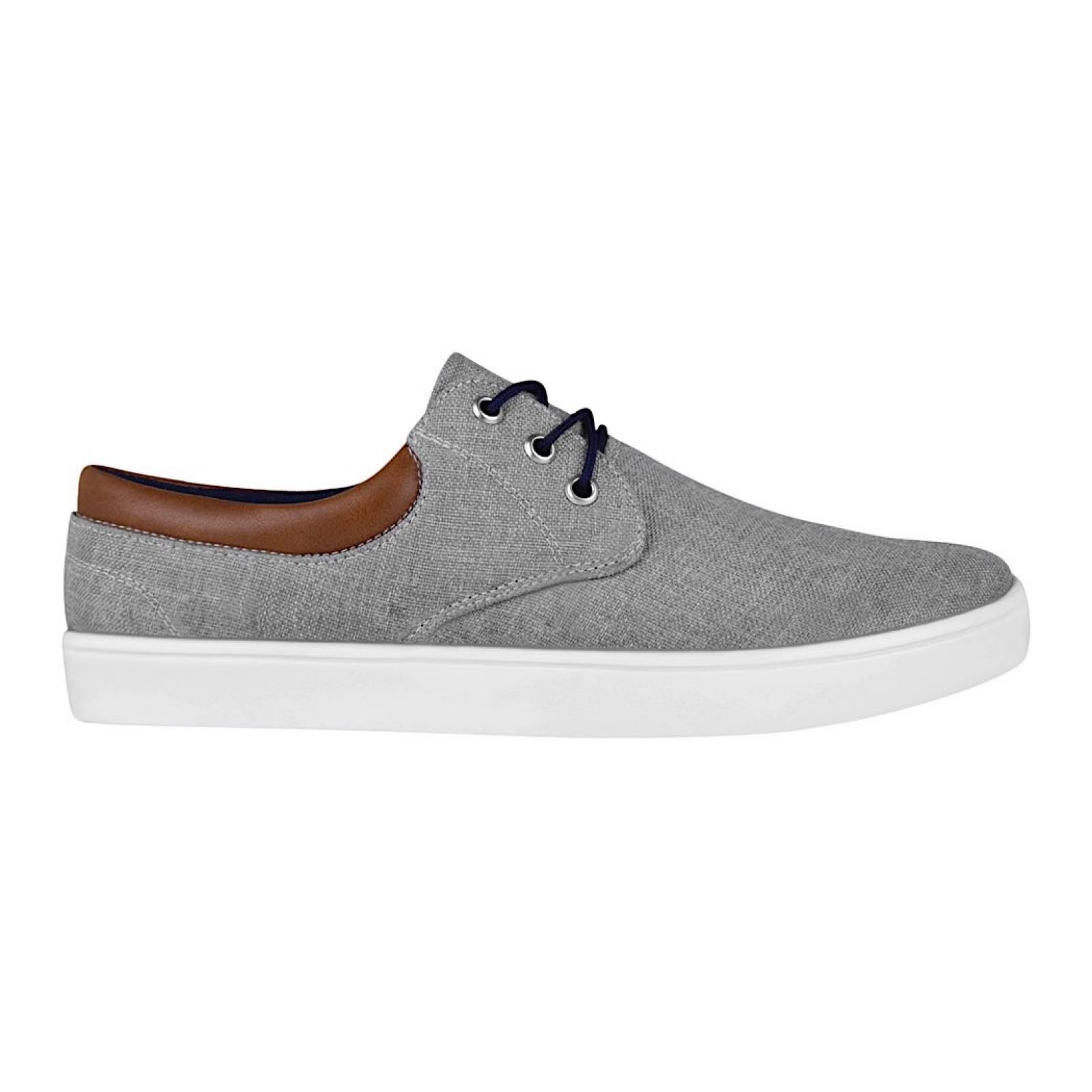 ZAPATOS CASUALES CABALLERO STYLO 145 00 TEXTIL GRIS