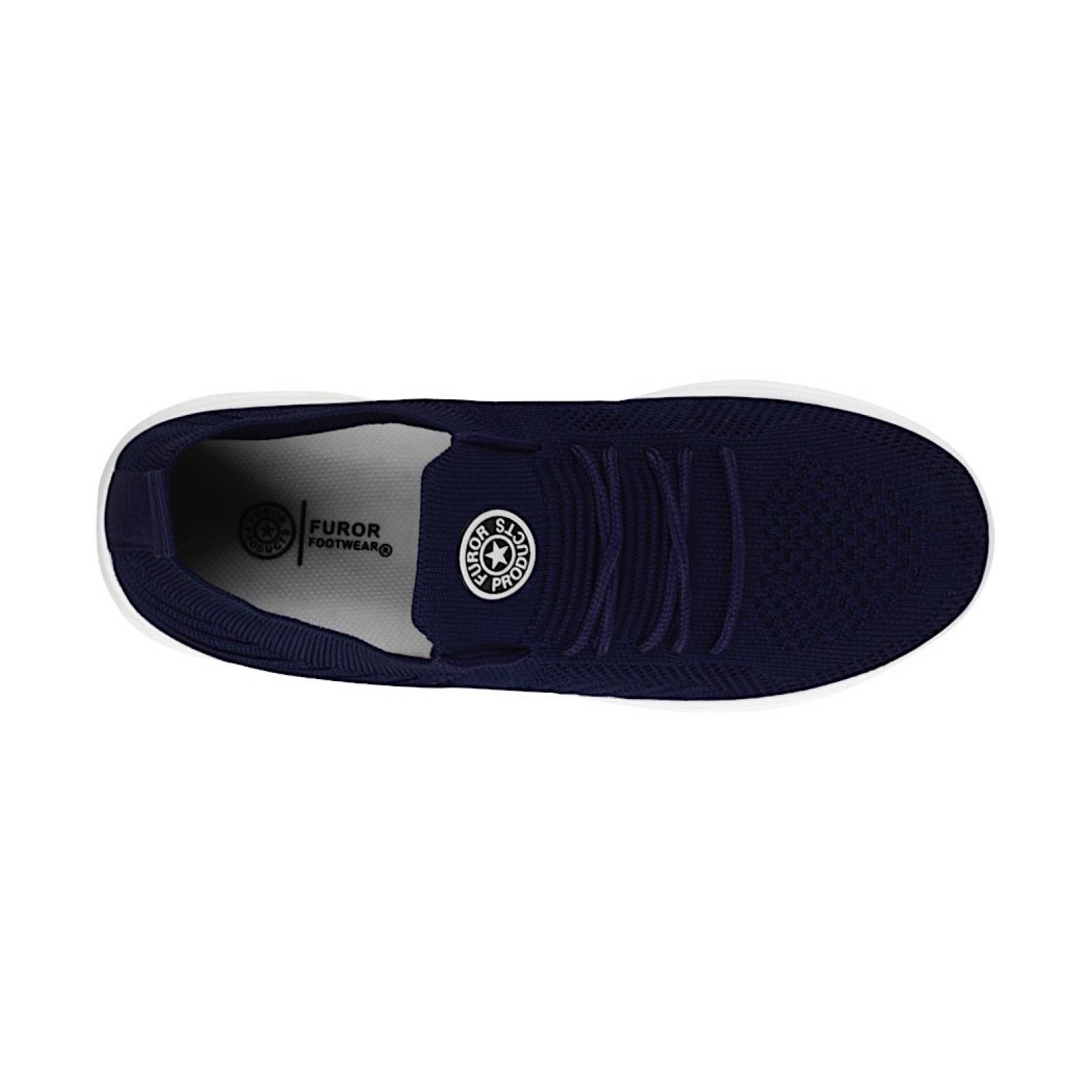 TENIS CASUALES DAMA FUROR 24194 TEXTIL AZUL
