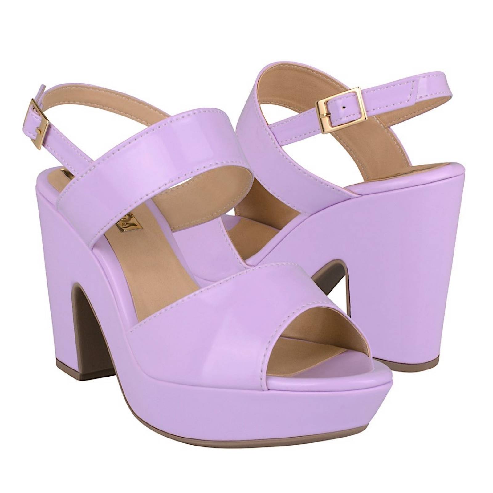 SANDALIAS DAMA STYLO 9014 CHAROL LILA