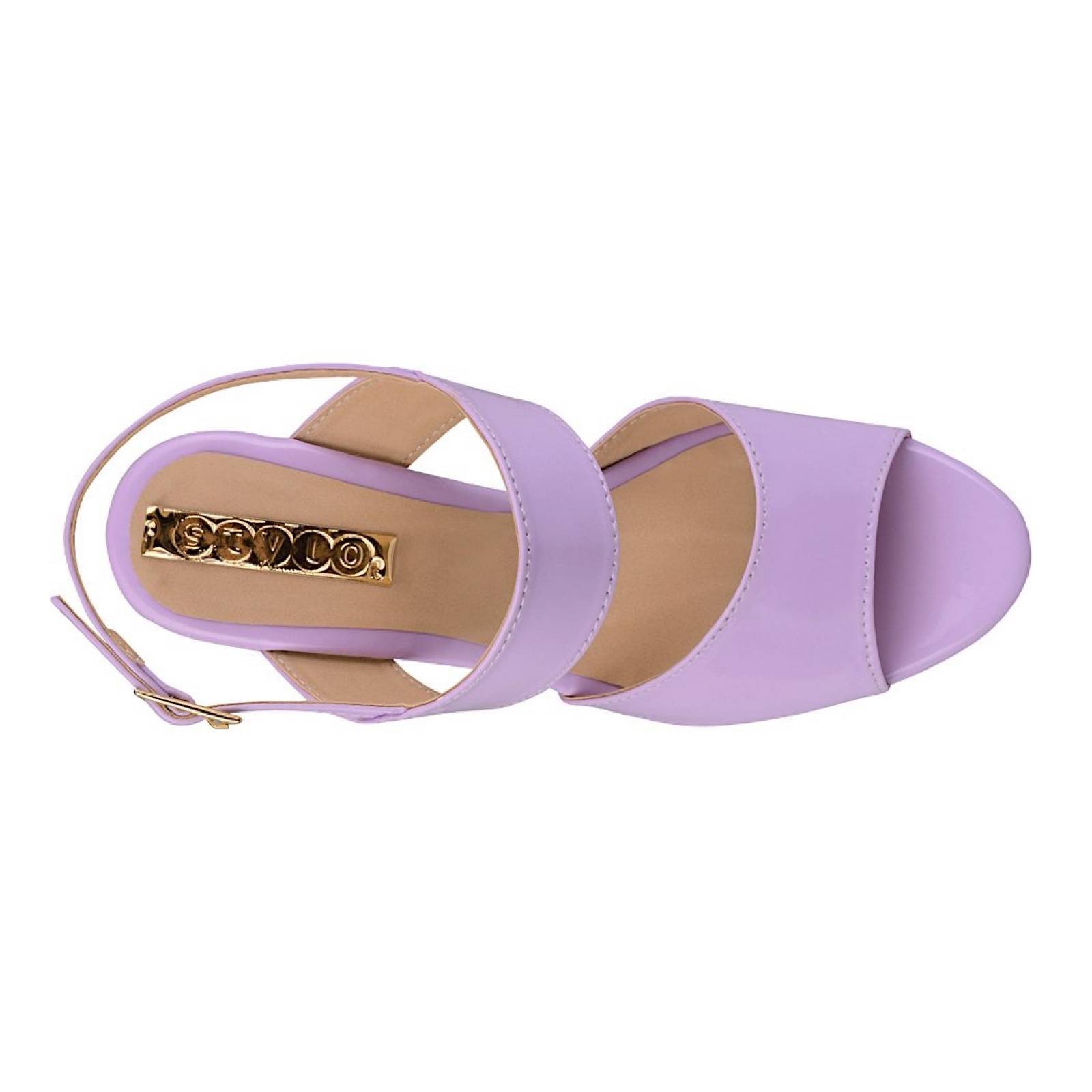 SANDALIAS DAMA STYLO 9014 CHAROL LILA