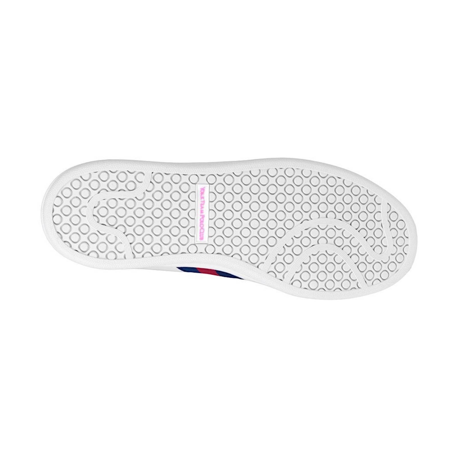 TENIS CASUALES DAMA POLO 9424-D SIMIPIEL BLANCO