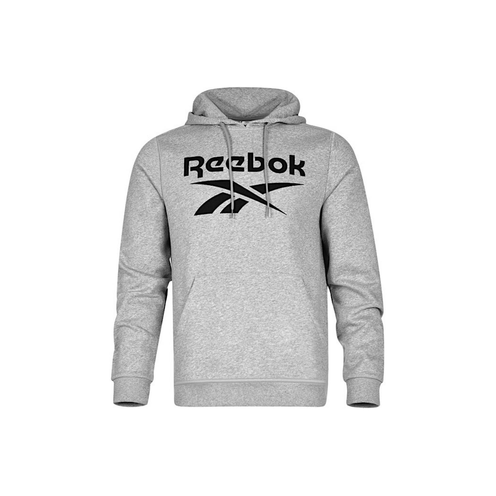 SUDADERA CABALLERO REEBOK HOODIE 100050292-H5480 TEXTIL GRIS