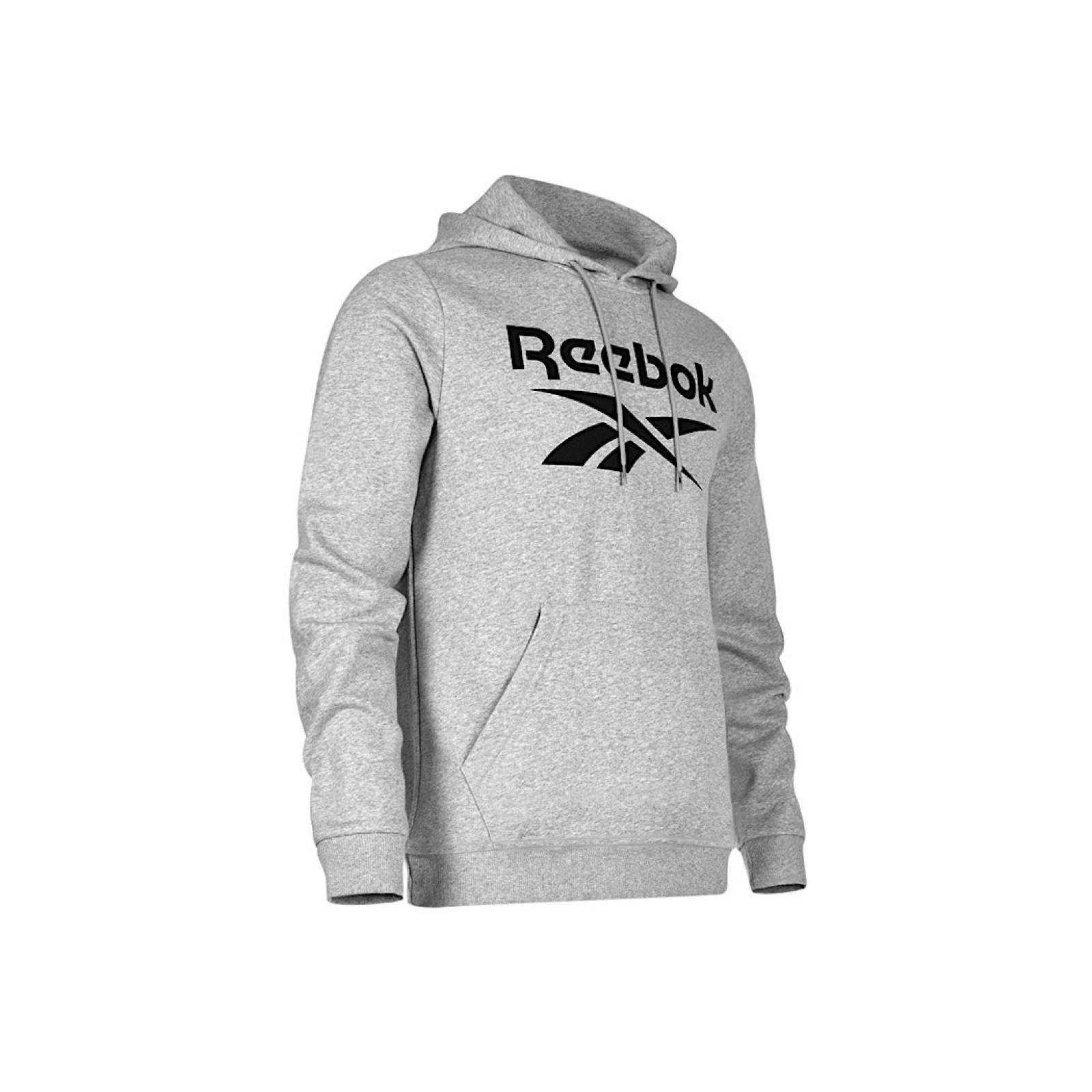 SUDADERA CABALLERO REEBOK HOODIE 100050292-H5480 TEXTIL GRIS