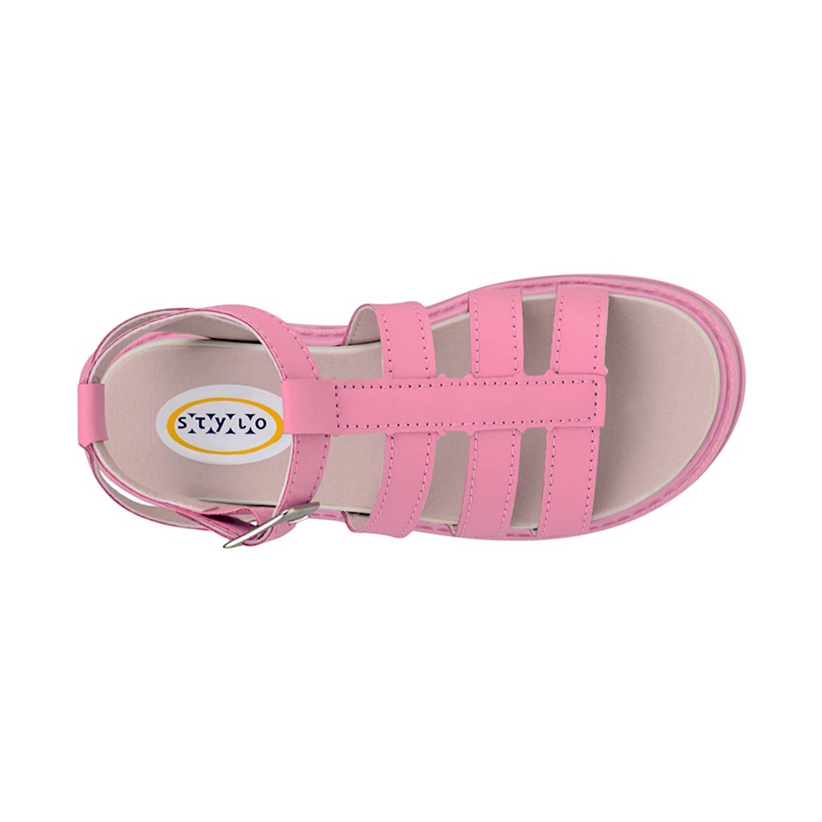 HUARACHES NIÑA STYLO 1302-1 SIMIPIEL ROSA
