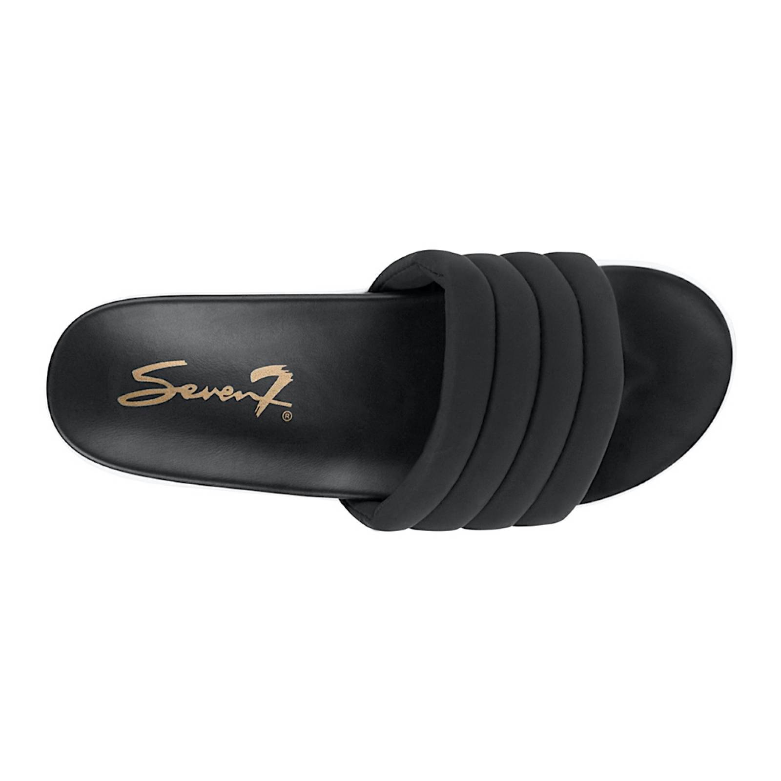 SANDALIAS DAMA SEVEN 7 25130 SIMIPIEL NEGRO