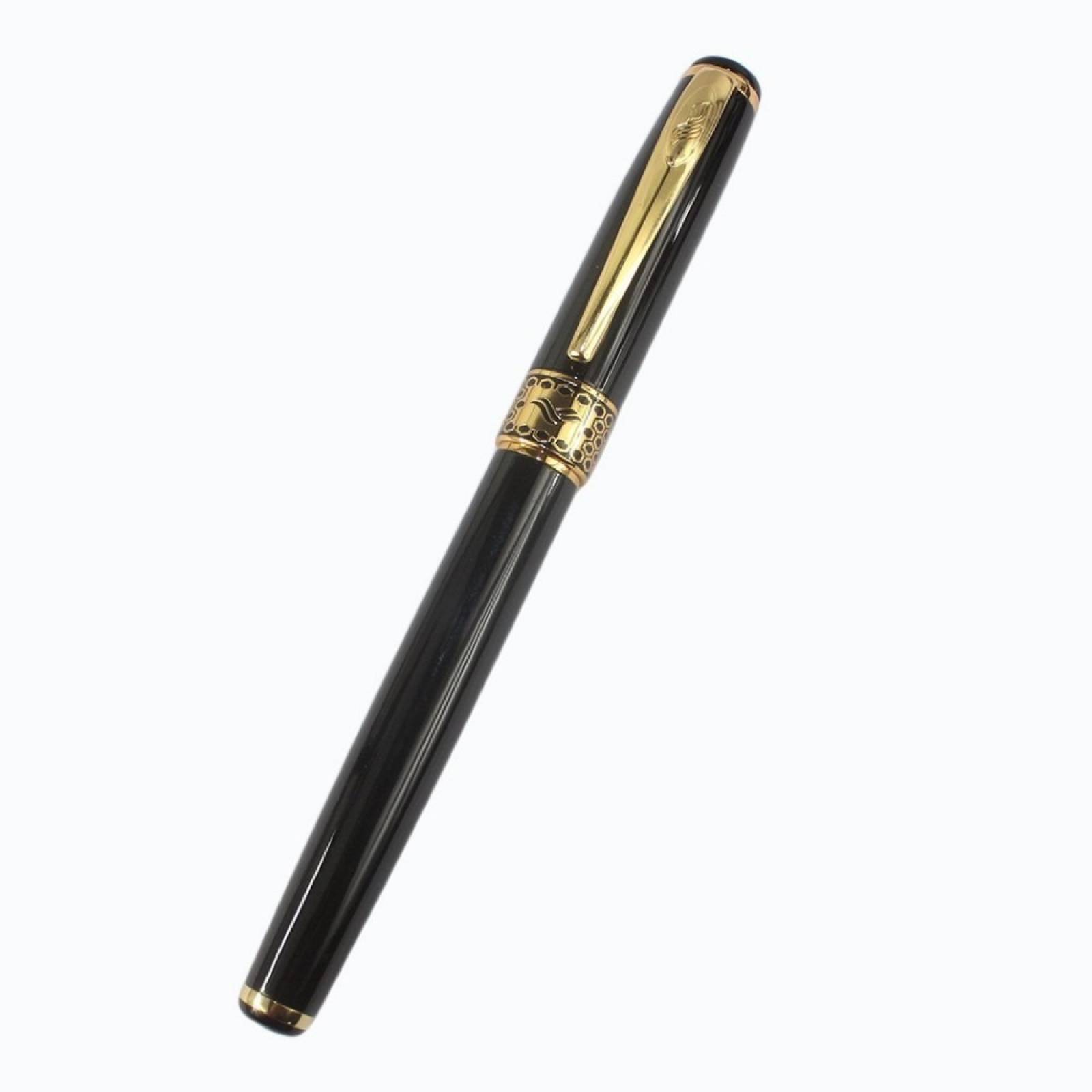 Pluma Fuente Marca Baoer Modelo 68 Negra Con Dorado