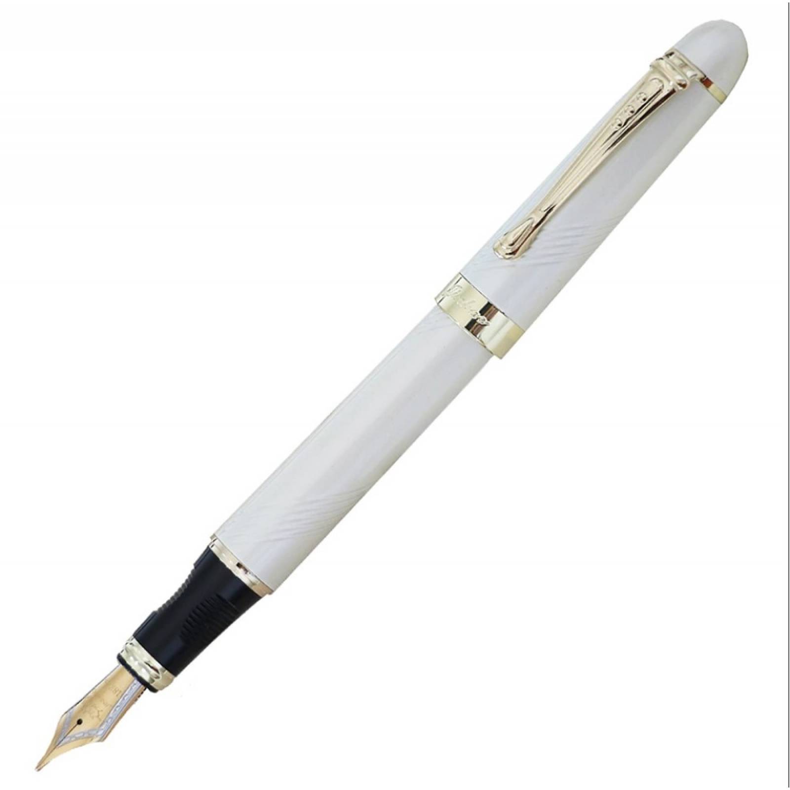 Pluma Fuente Marca Jinhao Modelo X450 Espiral Blanca