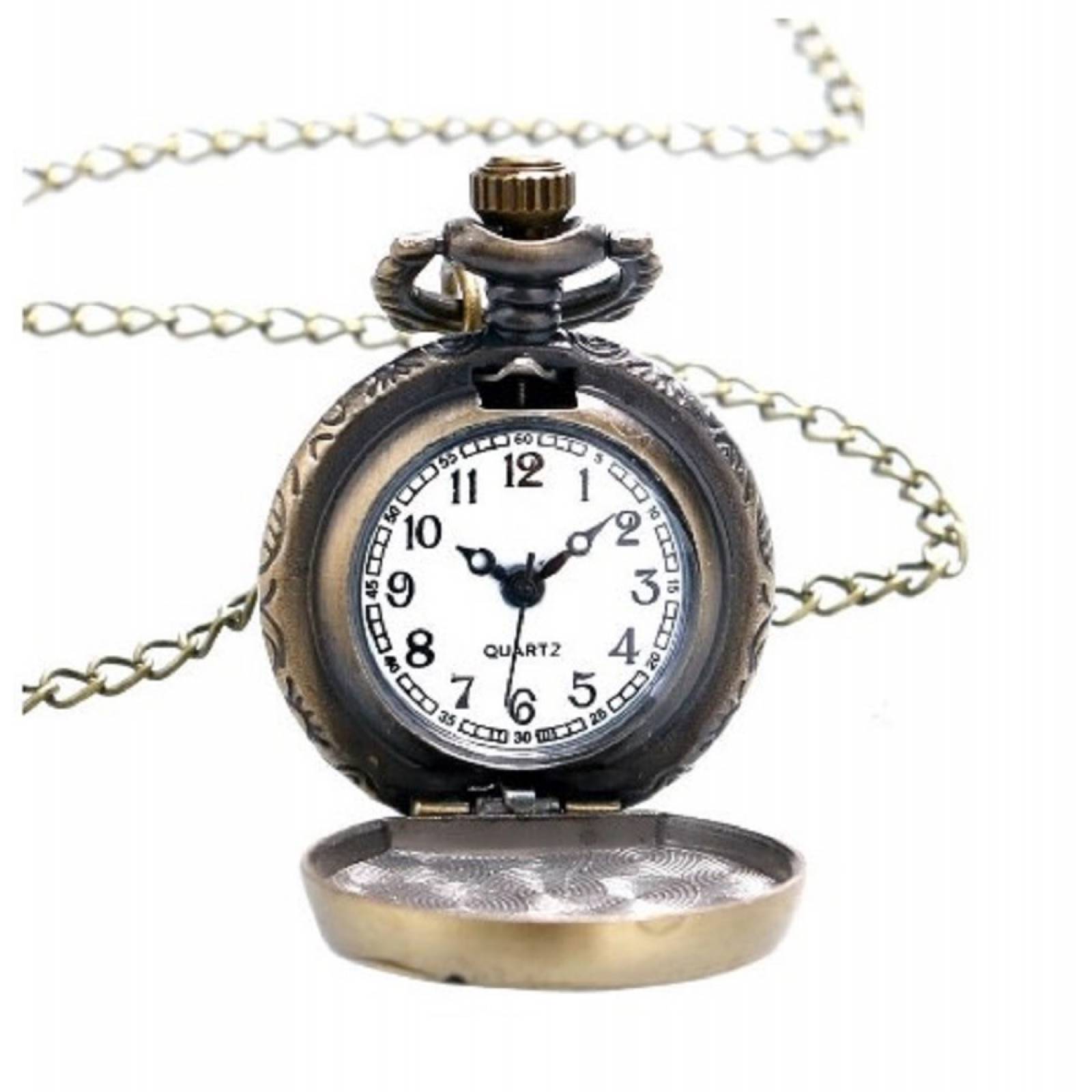 Reloj Colgante Búho Vintage Modelo P915   Metálico   Bronce