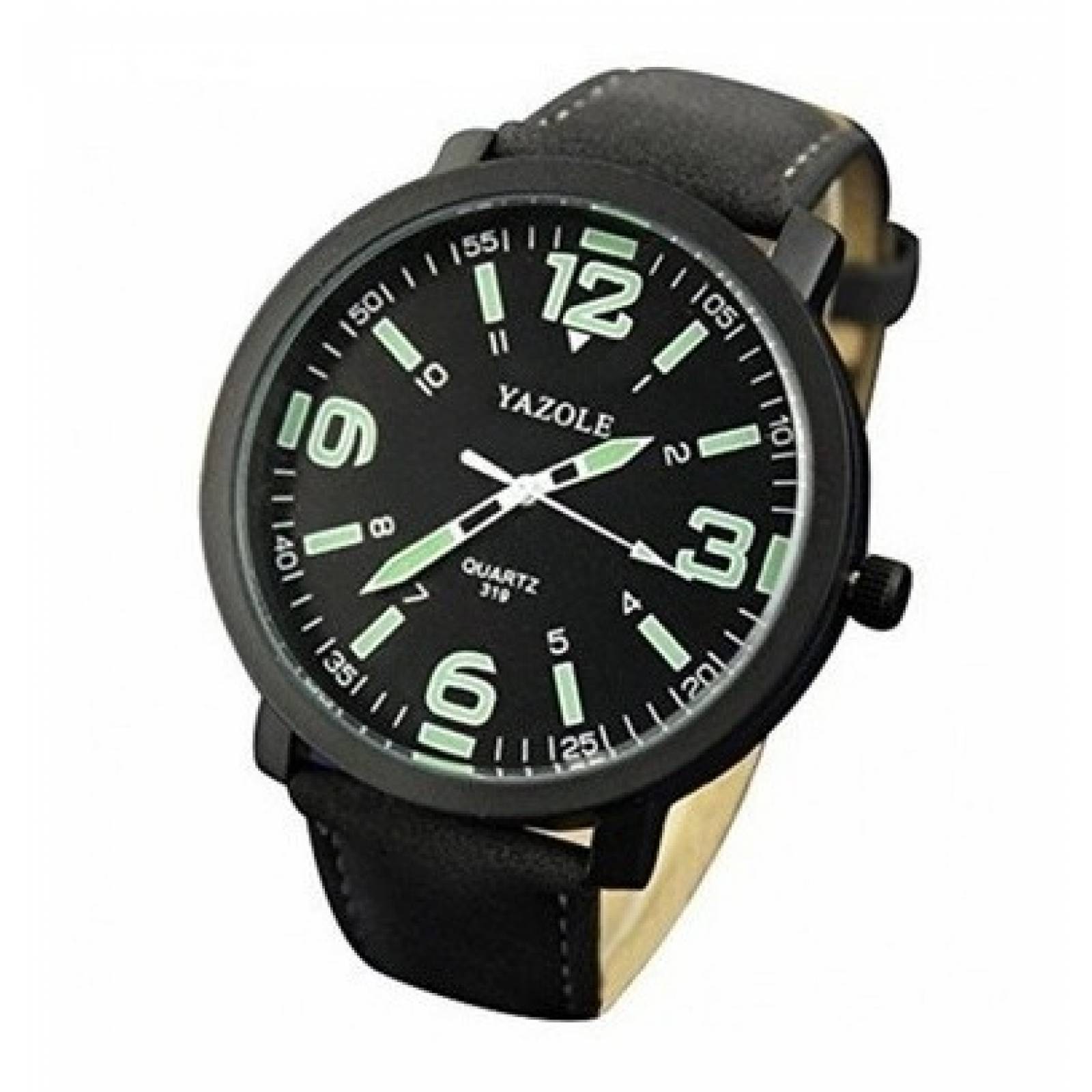 Reloj Casual Acero Cuarzo Marca Yazole Modelo 319 Negro Negro