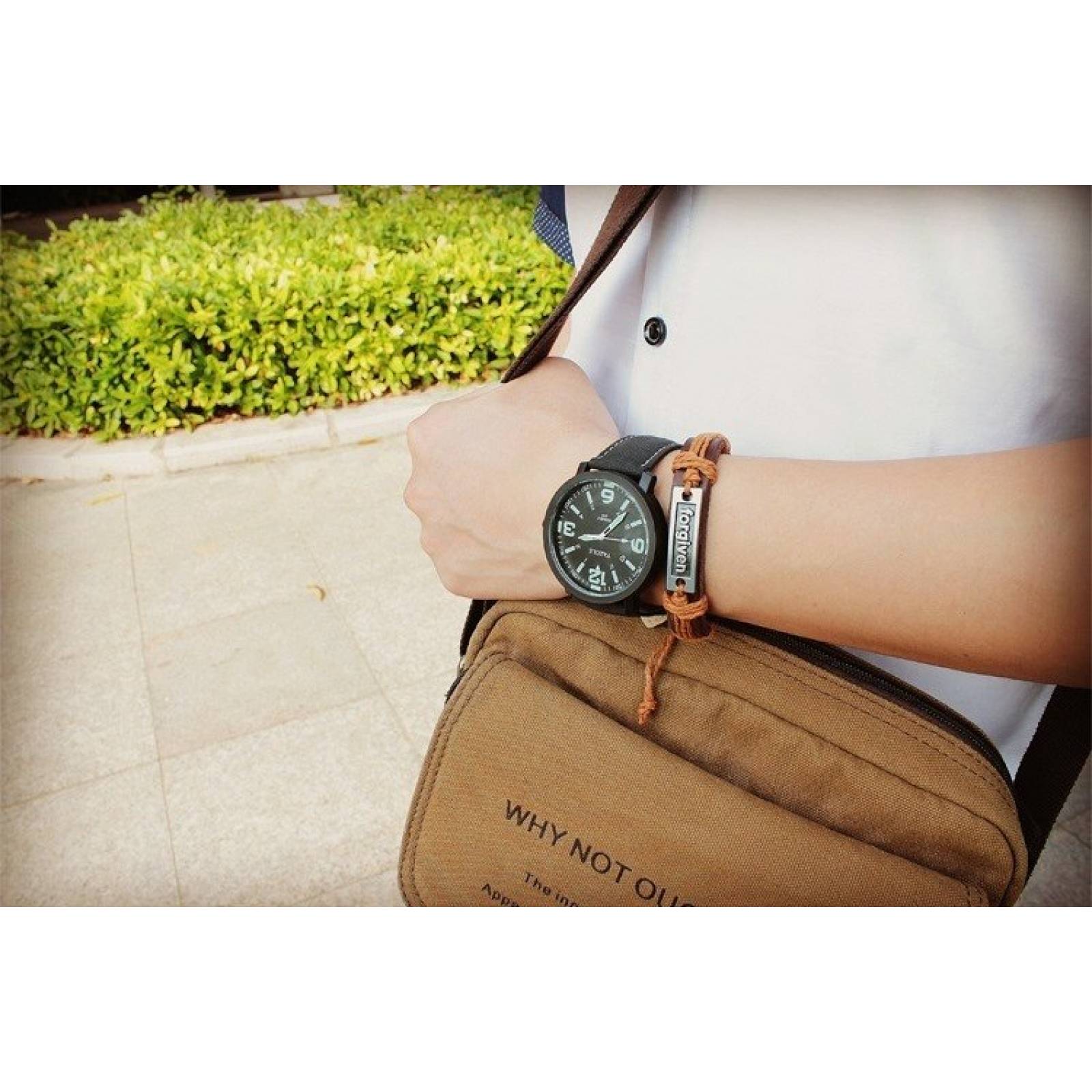 Reloj Casual Acero Cuarzo Marca Yazole Modelo 319 Negro Negro