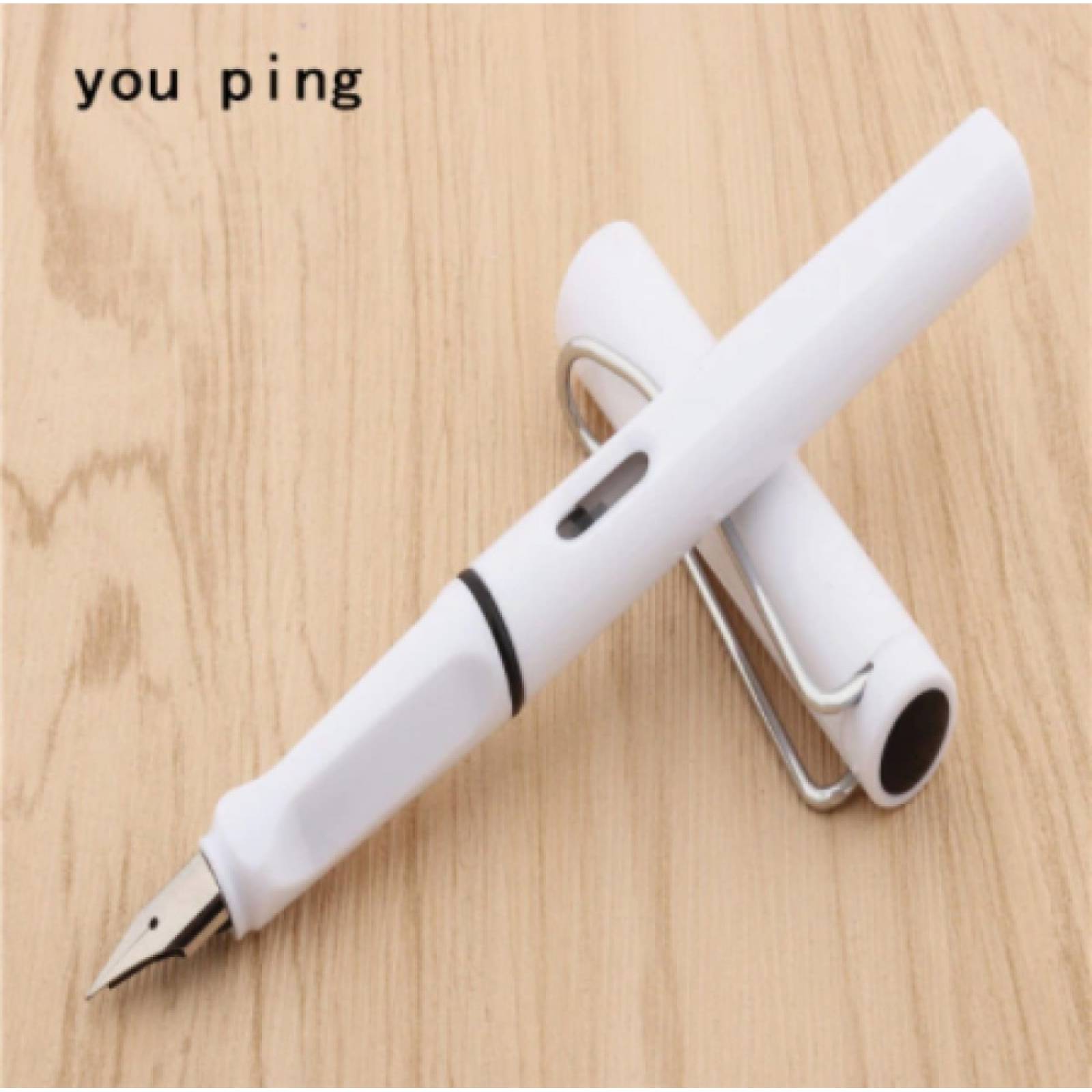Pluma Fuente Bolígrafo Marca You Ping Modelo 555   Blanco