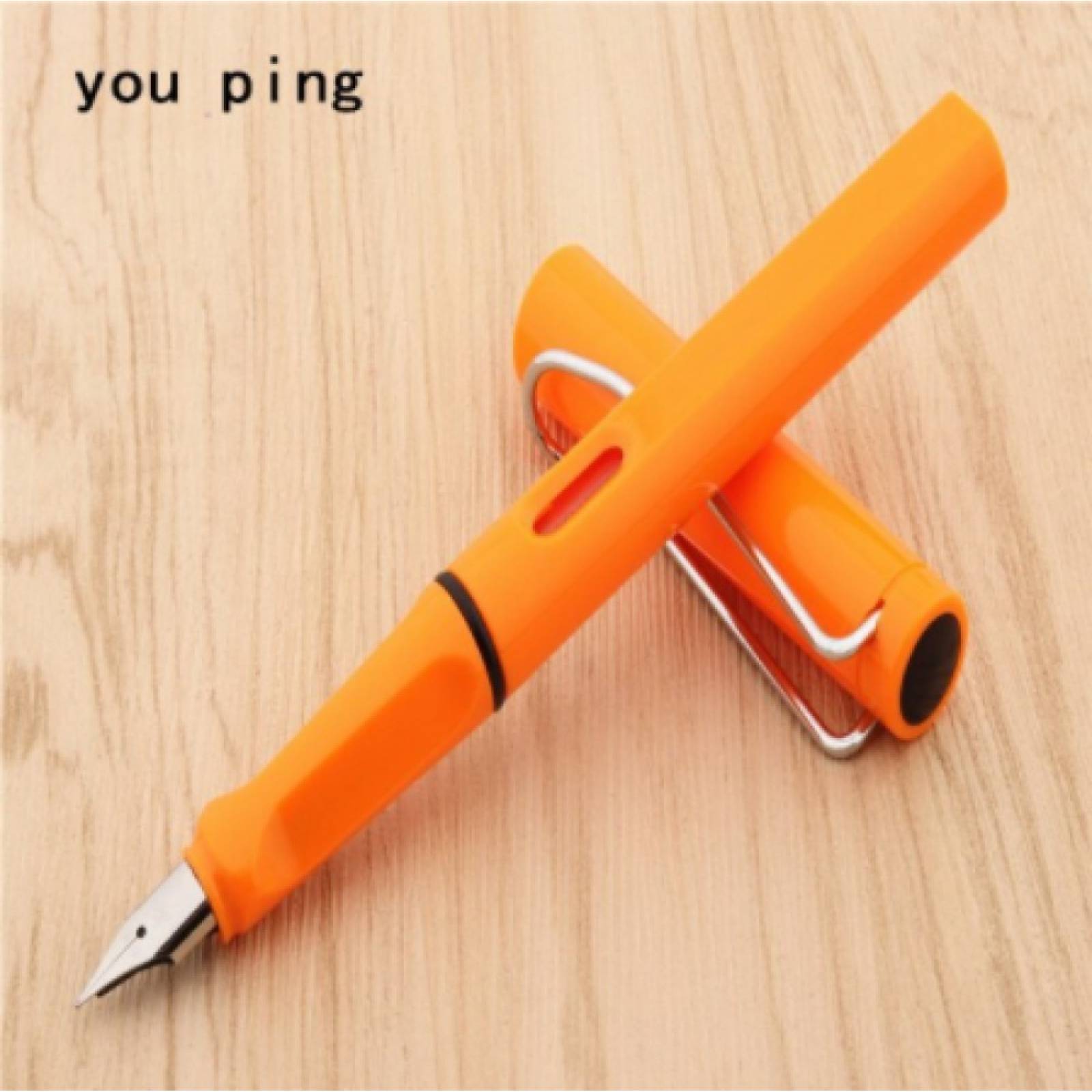 Pluma Fuente Bolígrafo Marca You Ping Modelo 555   Naranja
