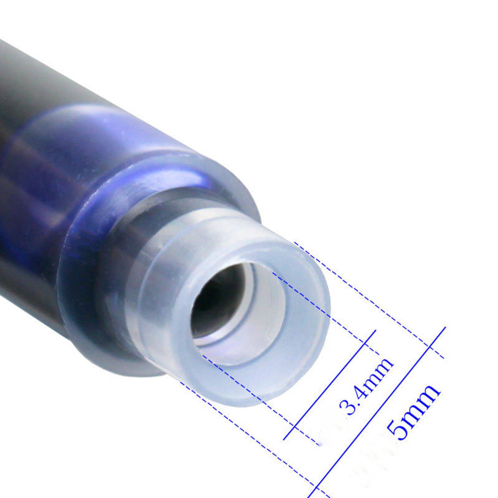 Cartucho De Tinta Para Pluma Fuente   34 mm   10 u   Morado
