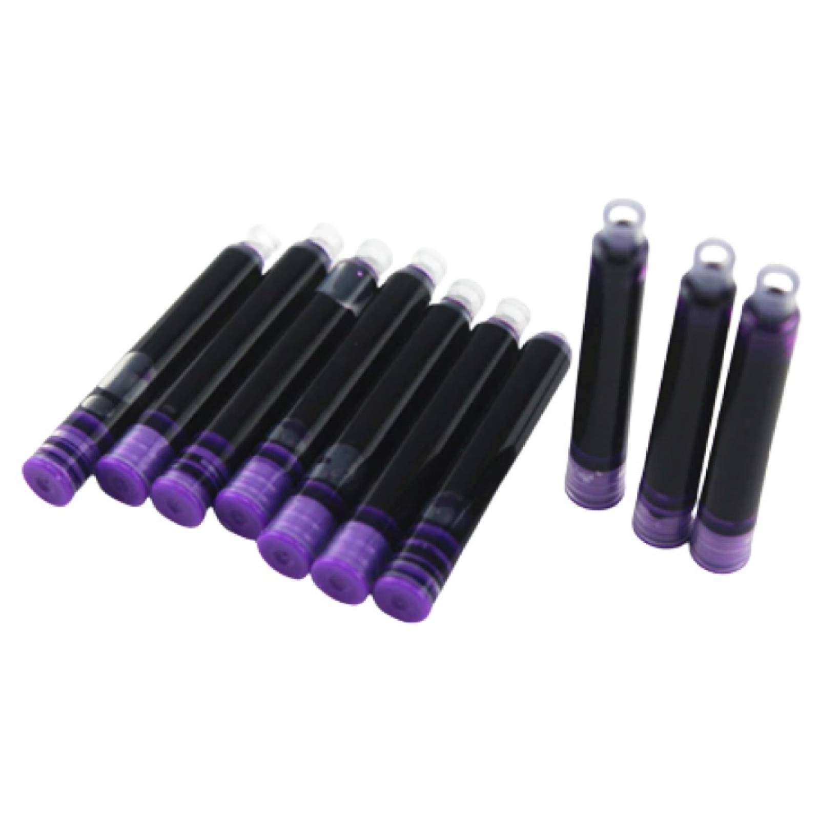 Cartucho De Tinta Para Pluma Fuente   34 mm   10 u   Morado