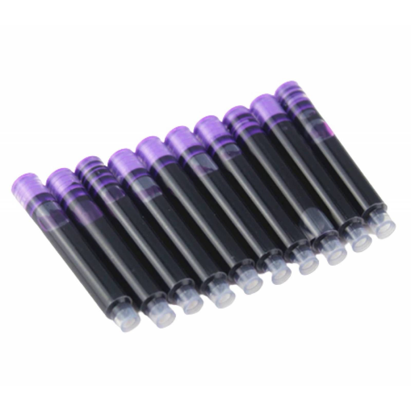 Cartucho De Tinta Para Pluma Fuente   34 mm   10 u   Morado