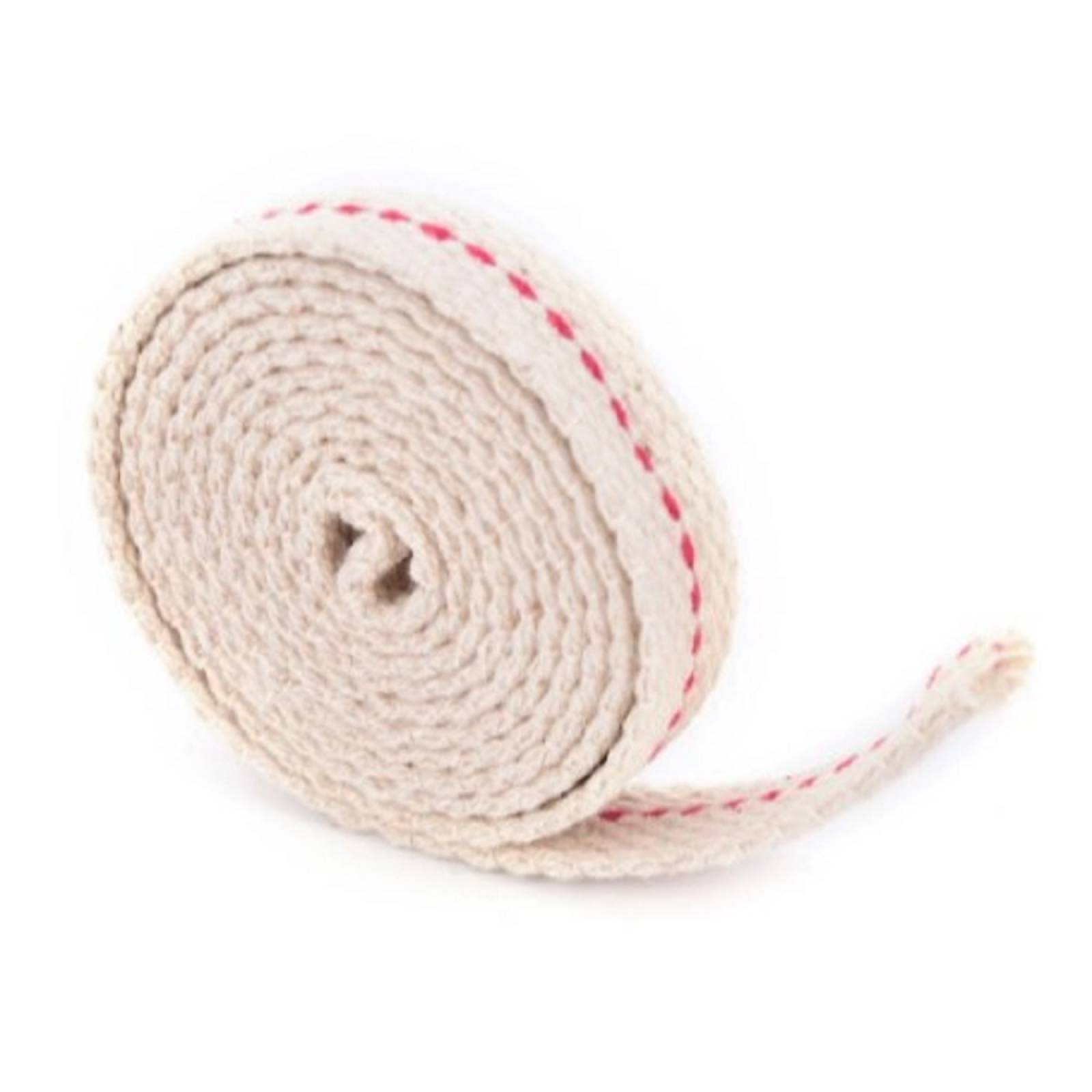 Mecha de algodón para lámpara linterna o quinqué 1 m x 12mm