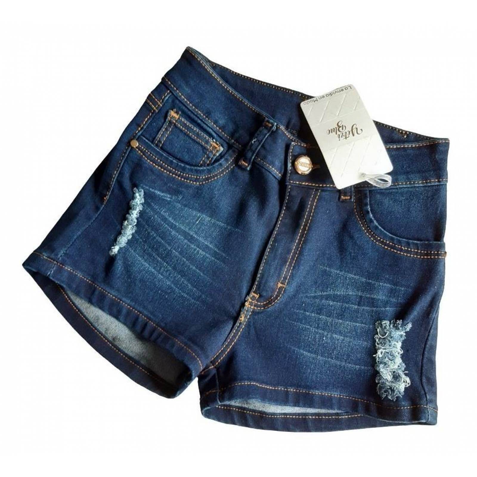 Short De Mezclilla Azul Oscuro Dama