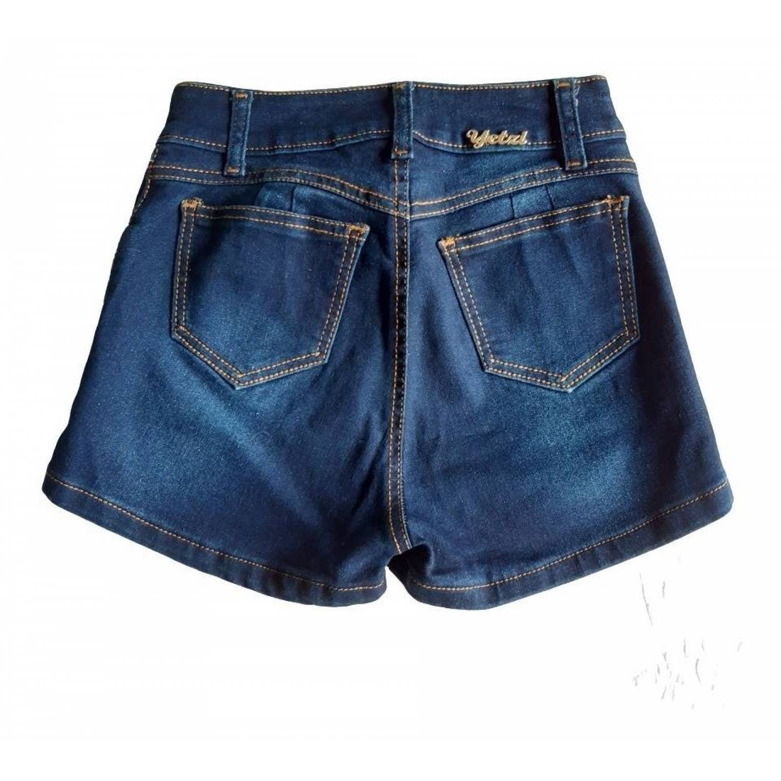 Short De Mezclilla Azul Oscuro Dama