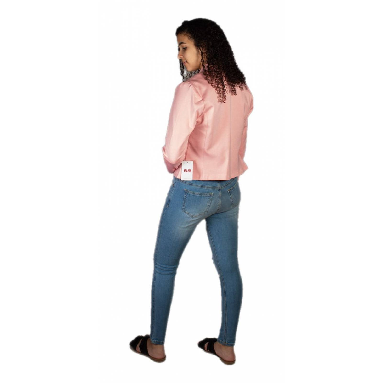 Saquito Para Mujer Corto Entallado Sin Solapa