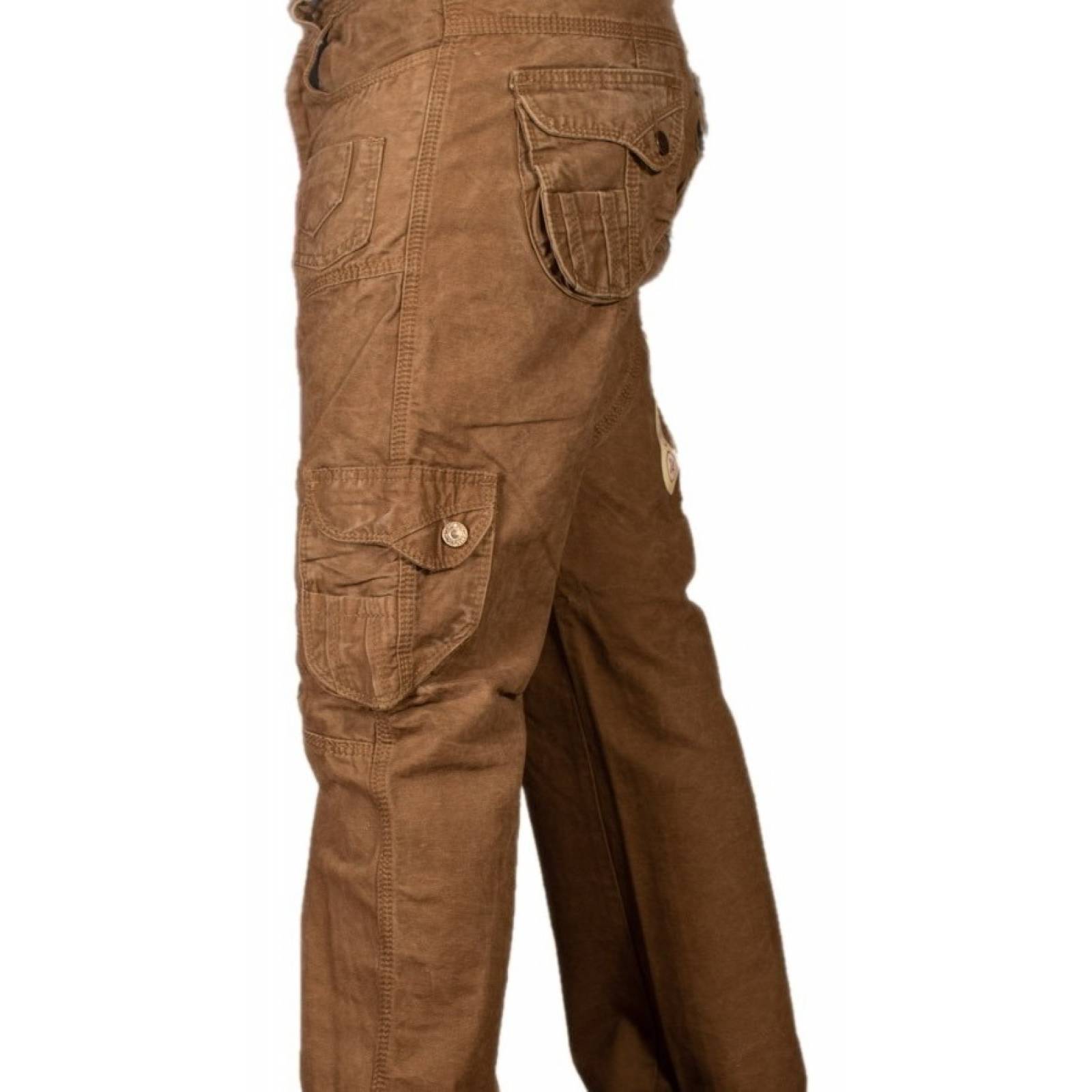 Pantalón Cargo De Gabardina