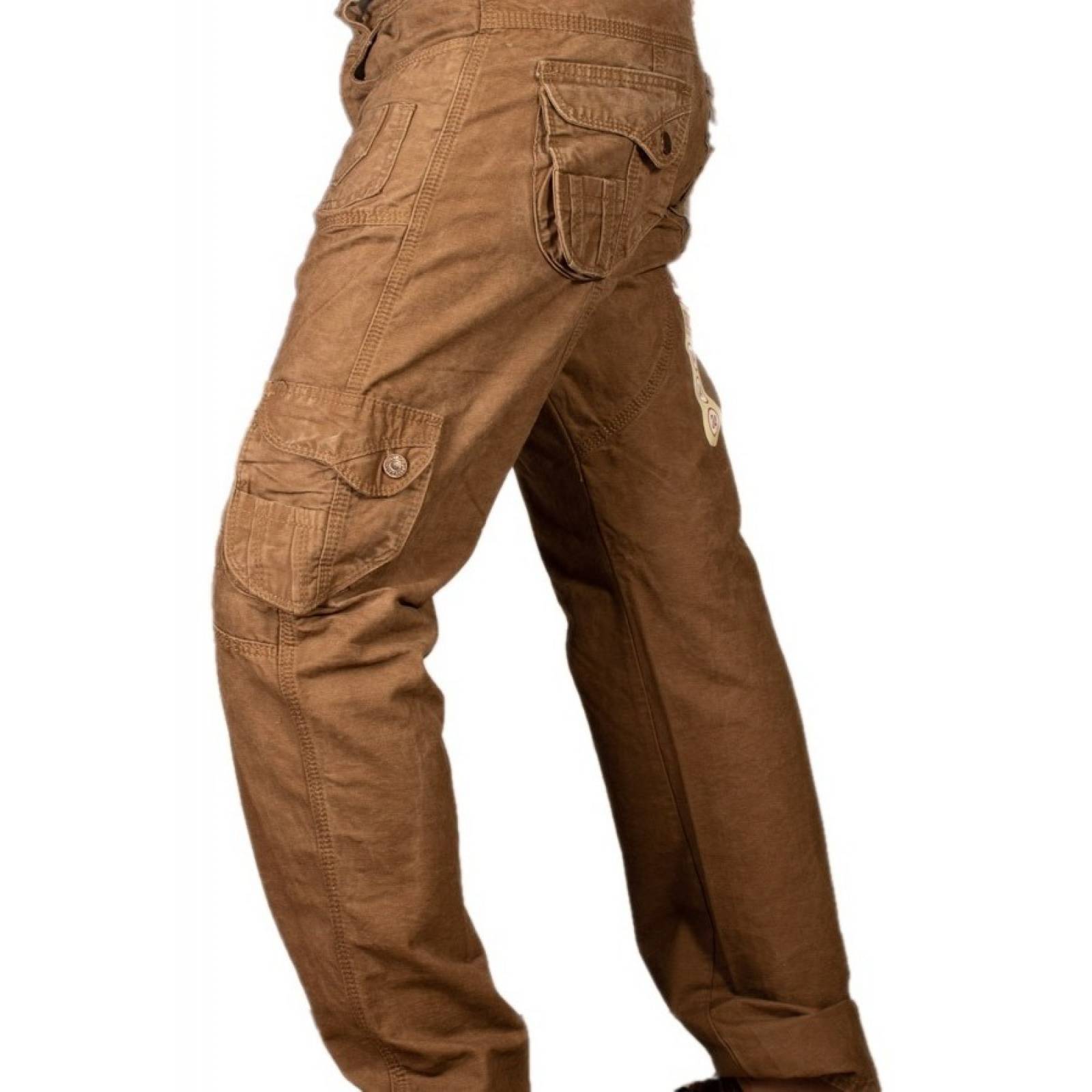 Pantalón Cargo De Gabardina