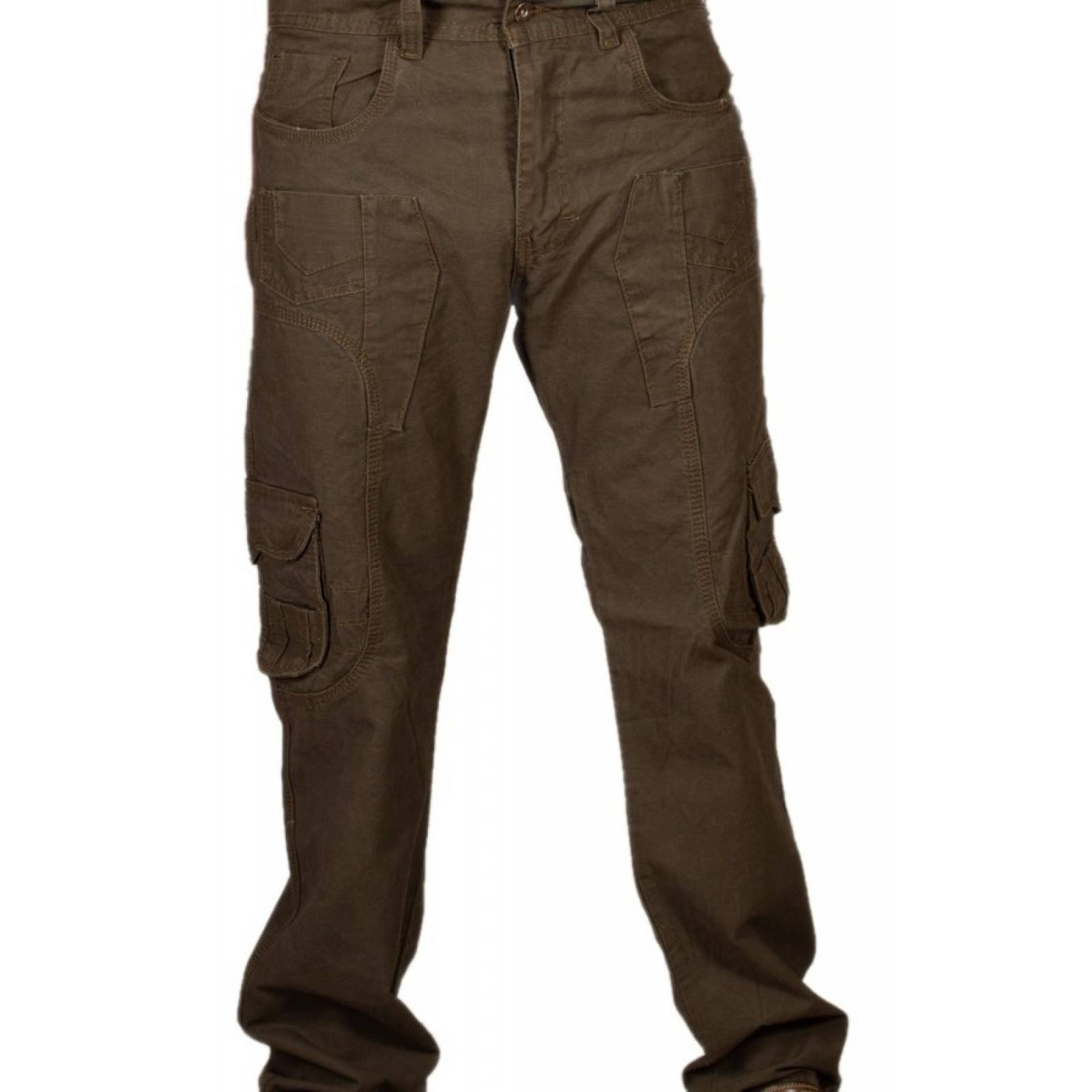 Pantalón Cargo De Gabardina