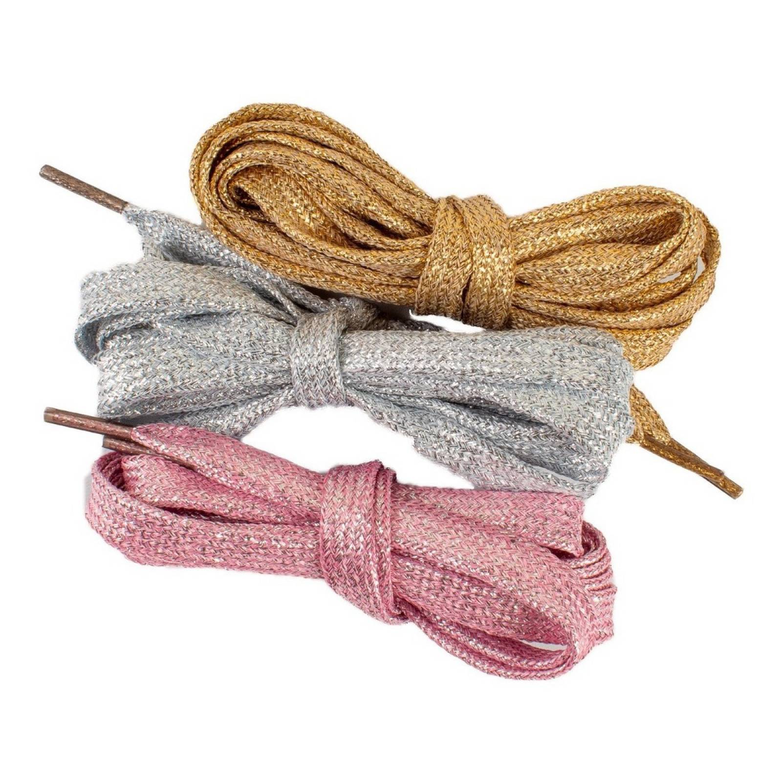 Agujetas Glitter Brillantes   3 Pares.