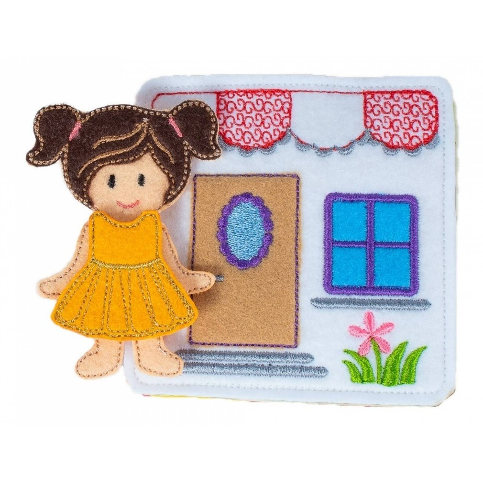 Libro Sensorial De Fieltro: La Casa De La Muñequita Alicia