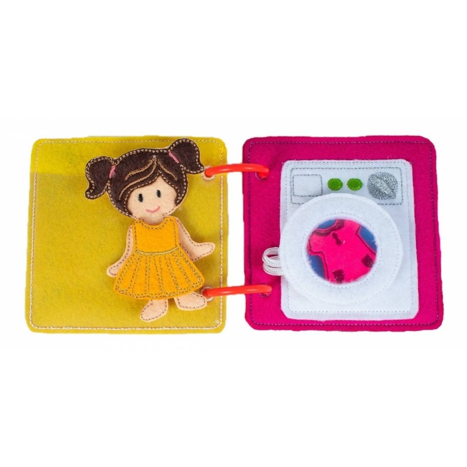 Libro Sensorial De Fieltro: La Casa De La Muñequita Alicia