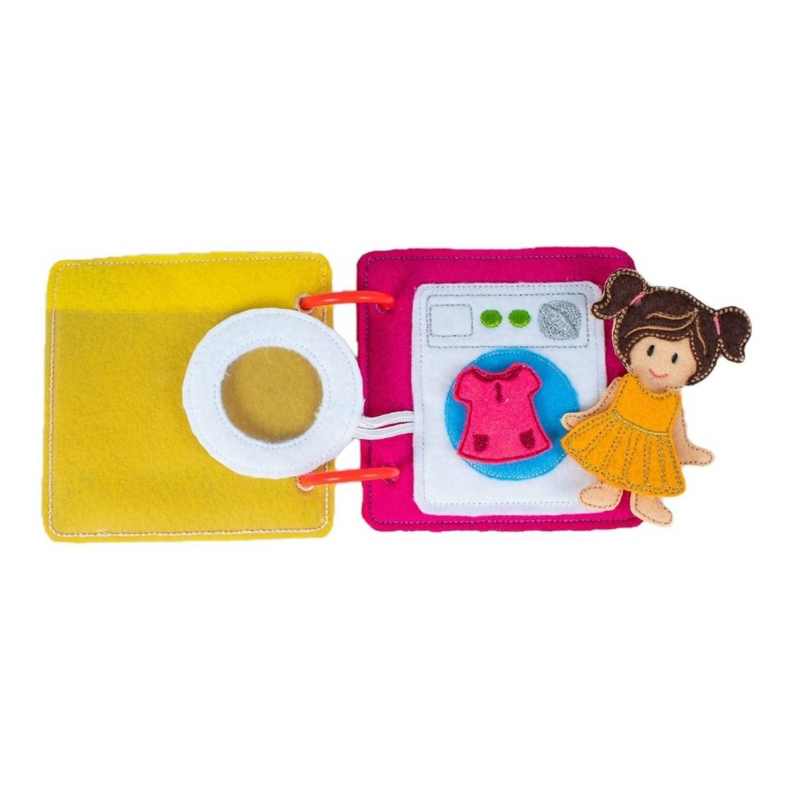 Libro Sensorial De Fieltro: La Casa De La Muñequita Alicia