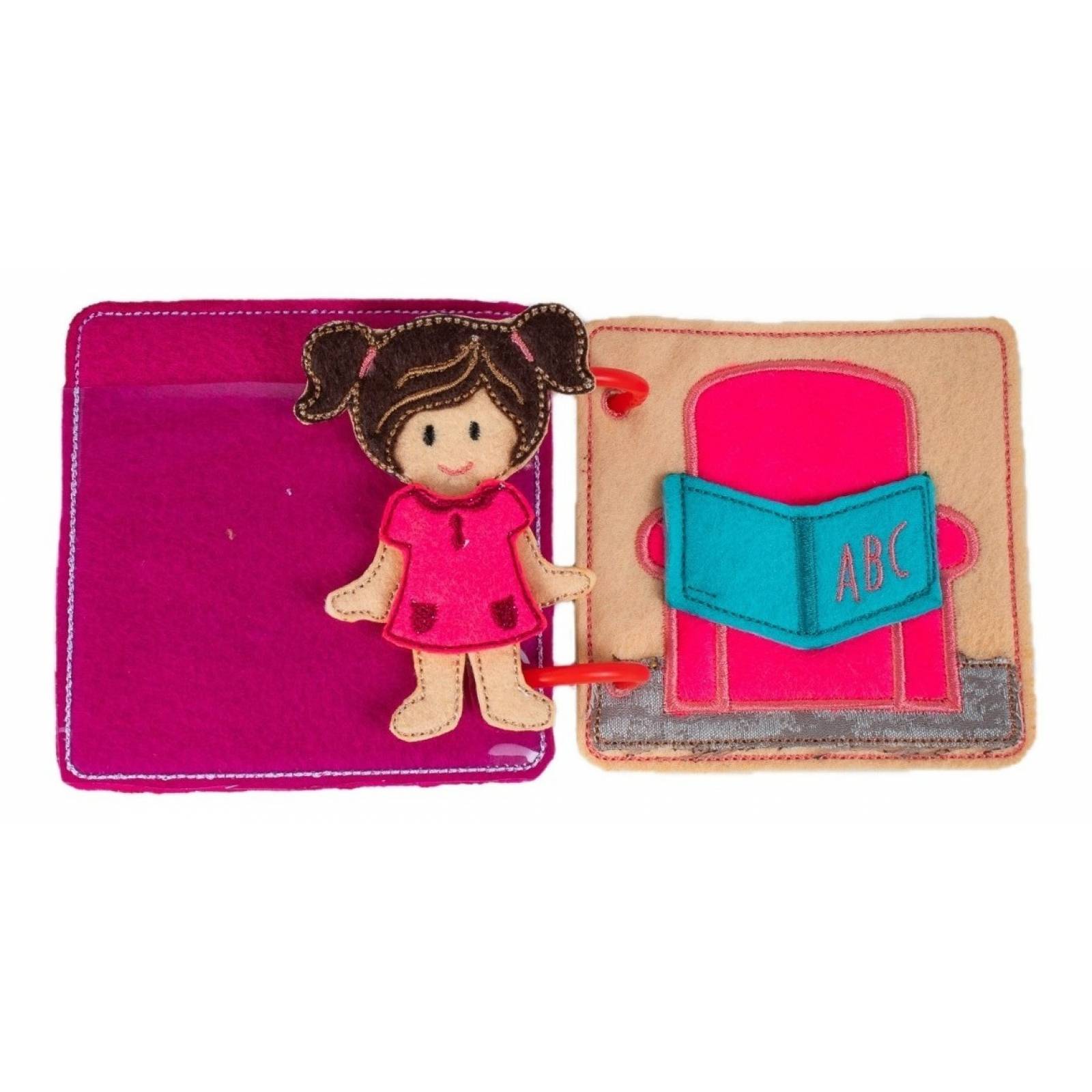 Libro Sensorial De Fieltro: La Casa De La Muñequita Alicia