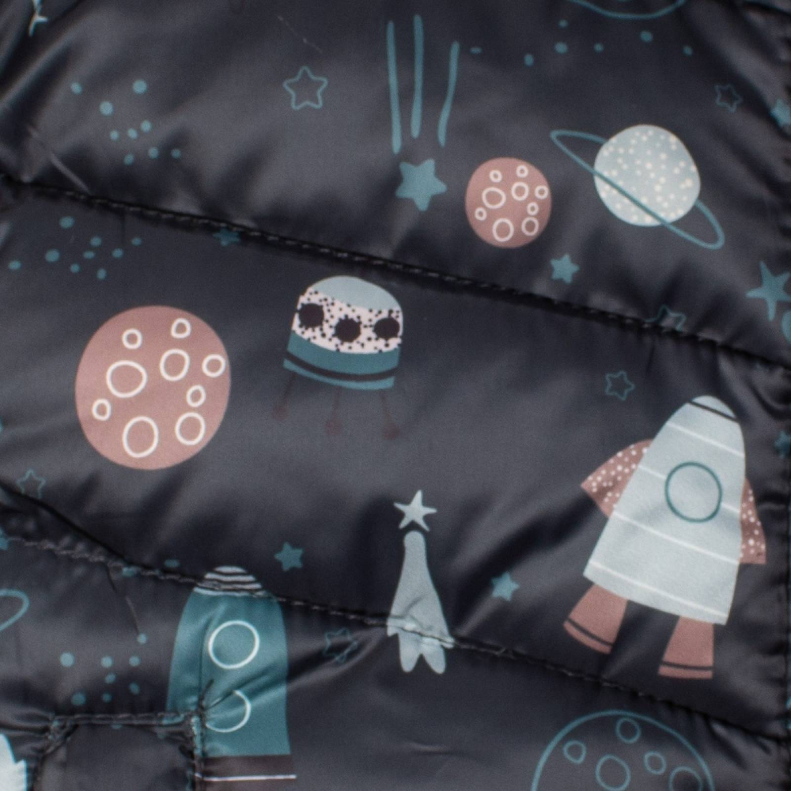 Chamarra Infantil Estampada Doble Vista Cohetes