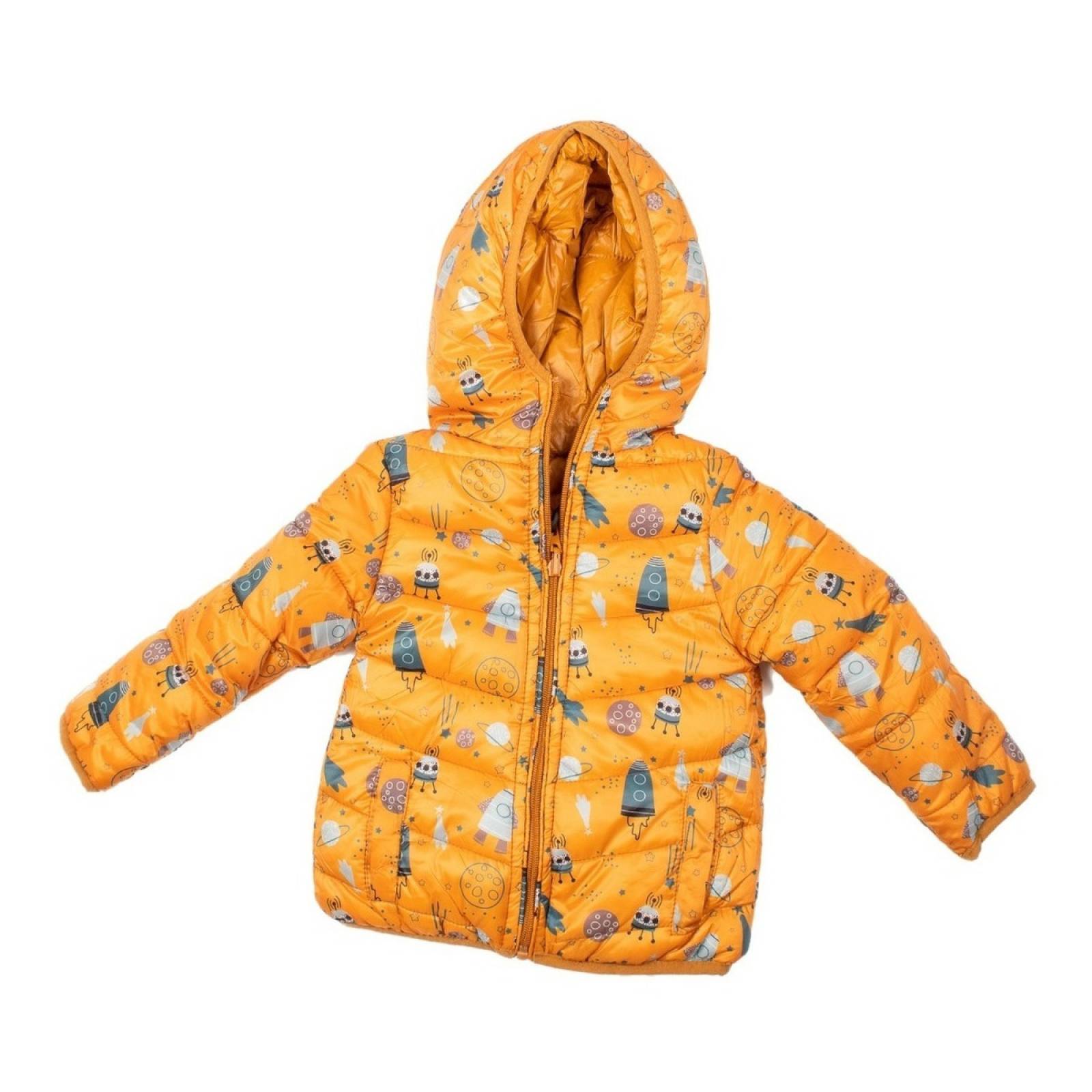 Chamarra Infantil Estampada Doble Vista Cohetes