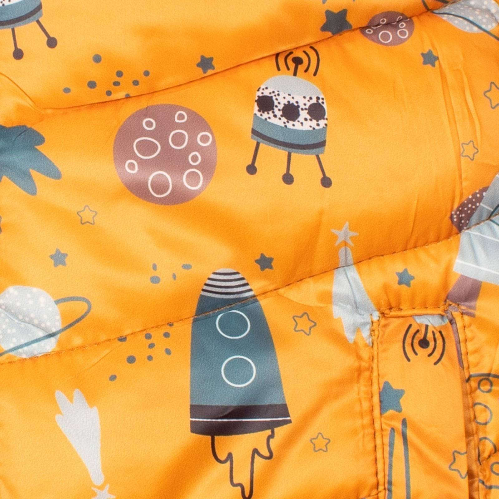 Chamarra Infantil Estampada Doble Vista Cohetes