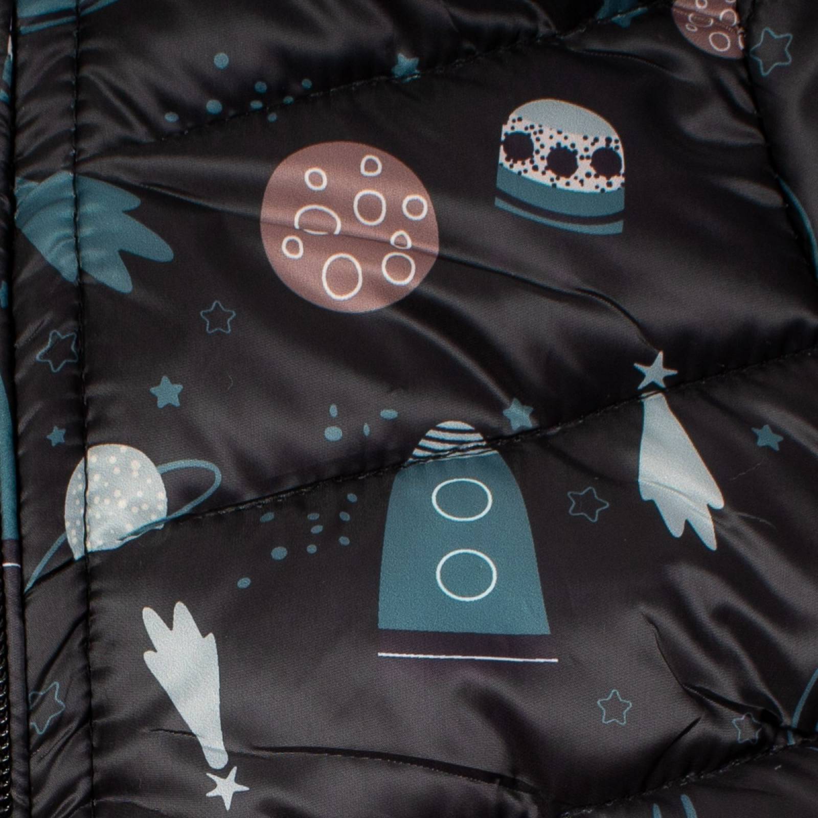 Chamarra Infantil Estampada Doble Vista Cohetes