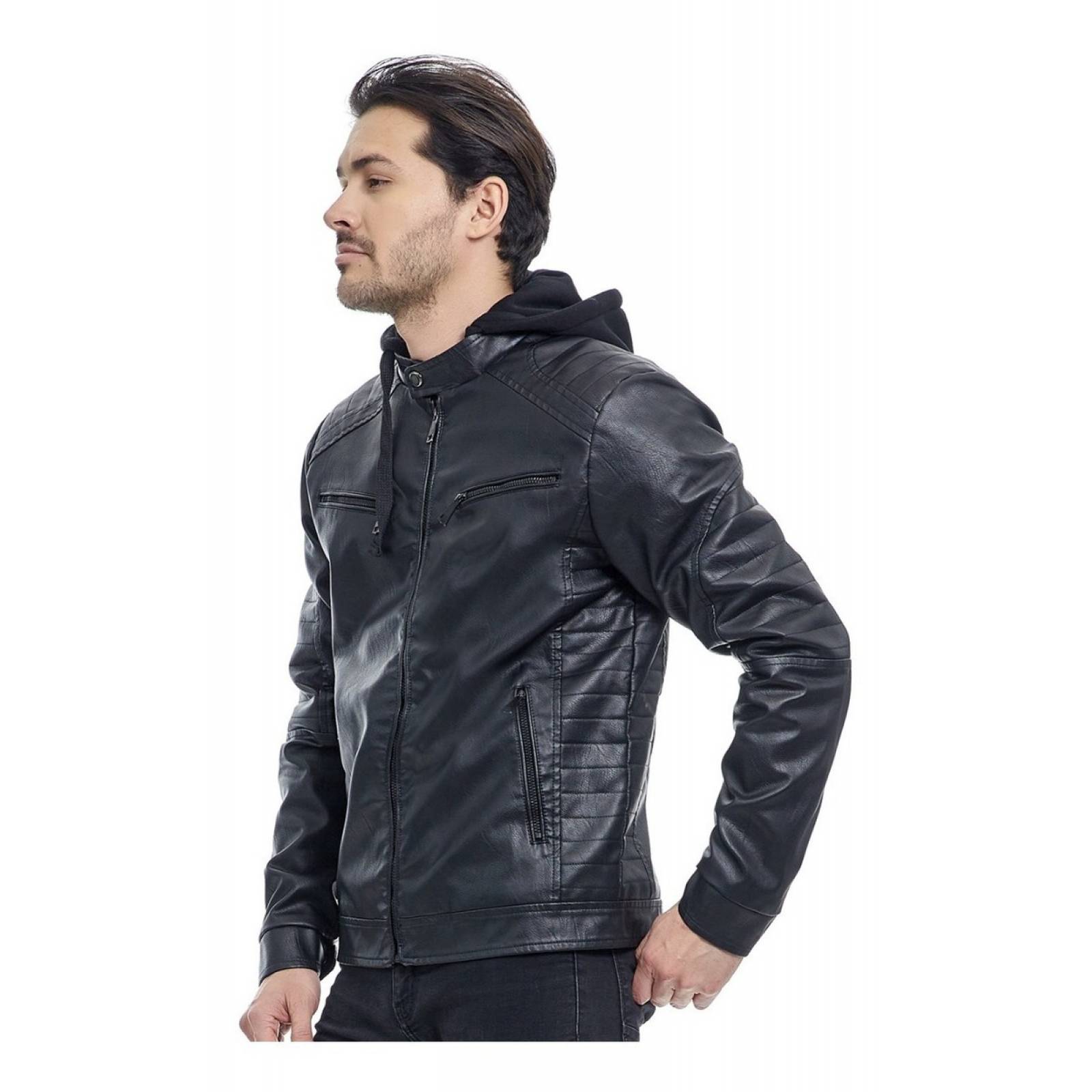 Chamarras de best sale piel hombre motociclista