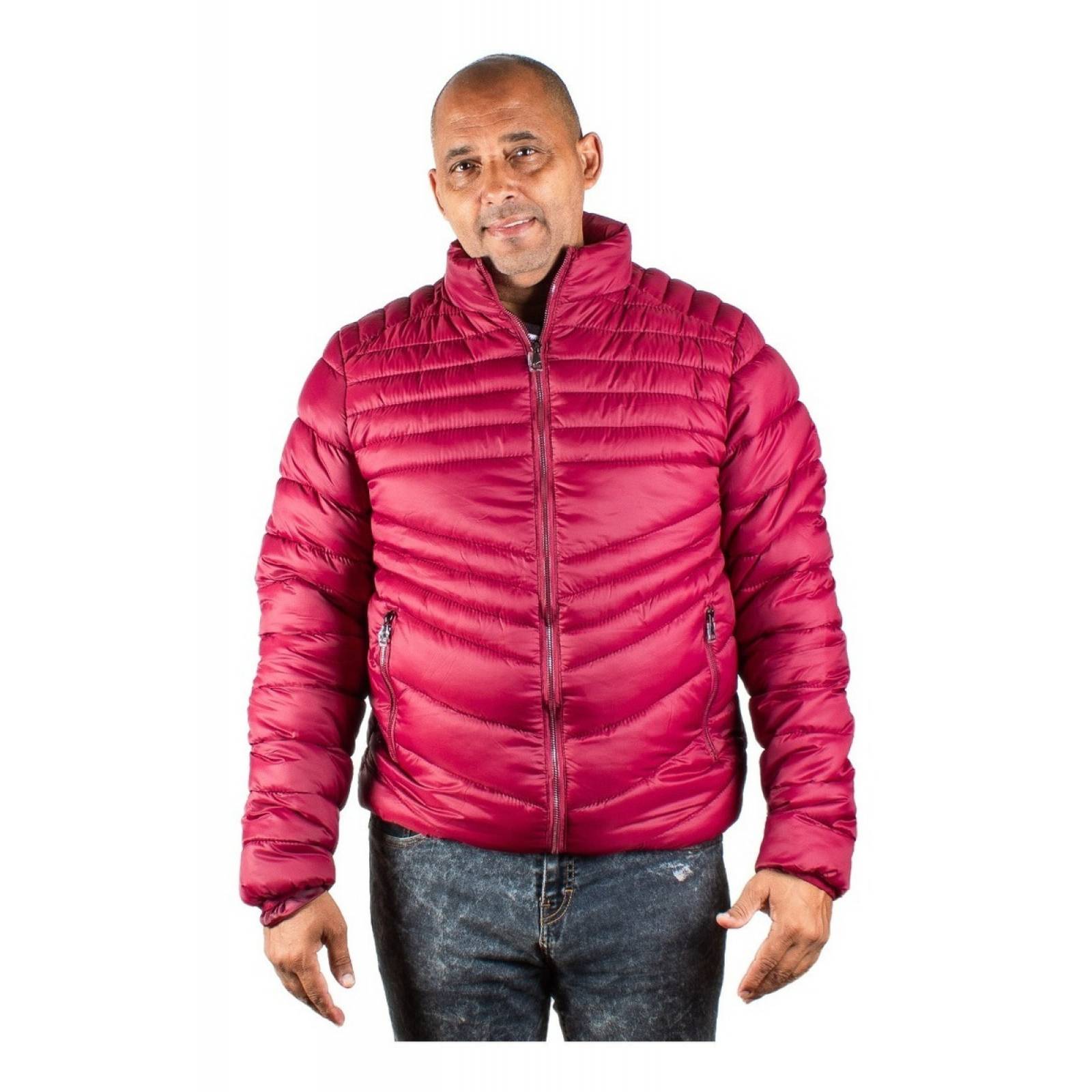 Chamarra Hombre Invierno Sin Capucha Ligera Y Abrigada