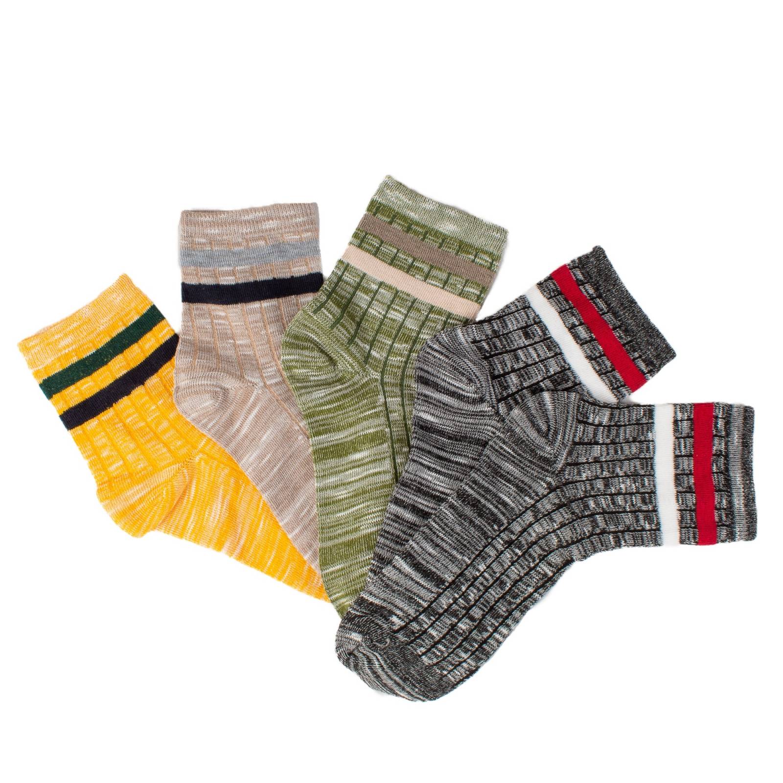 Calcetines De Colores Jaspeados Para Hombre Paquete 5 Pares