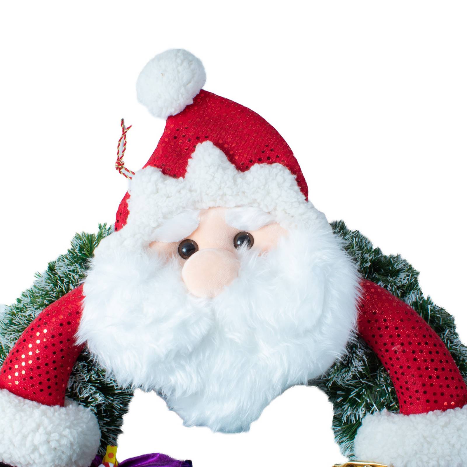 Corona Navideña Santa Claus Con Regalos