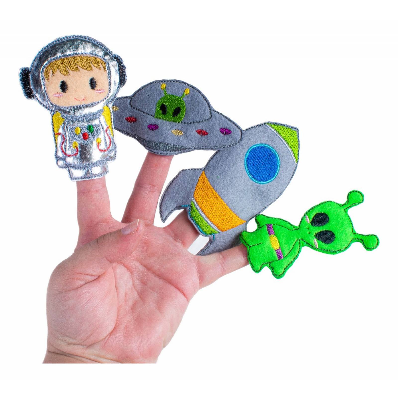 Titeres De Dedo Planetas Astronautas Extraterrestres Naves