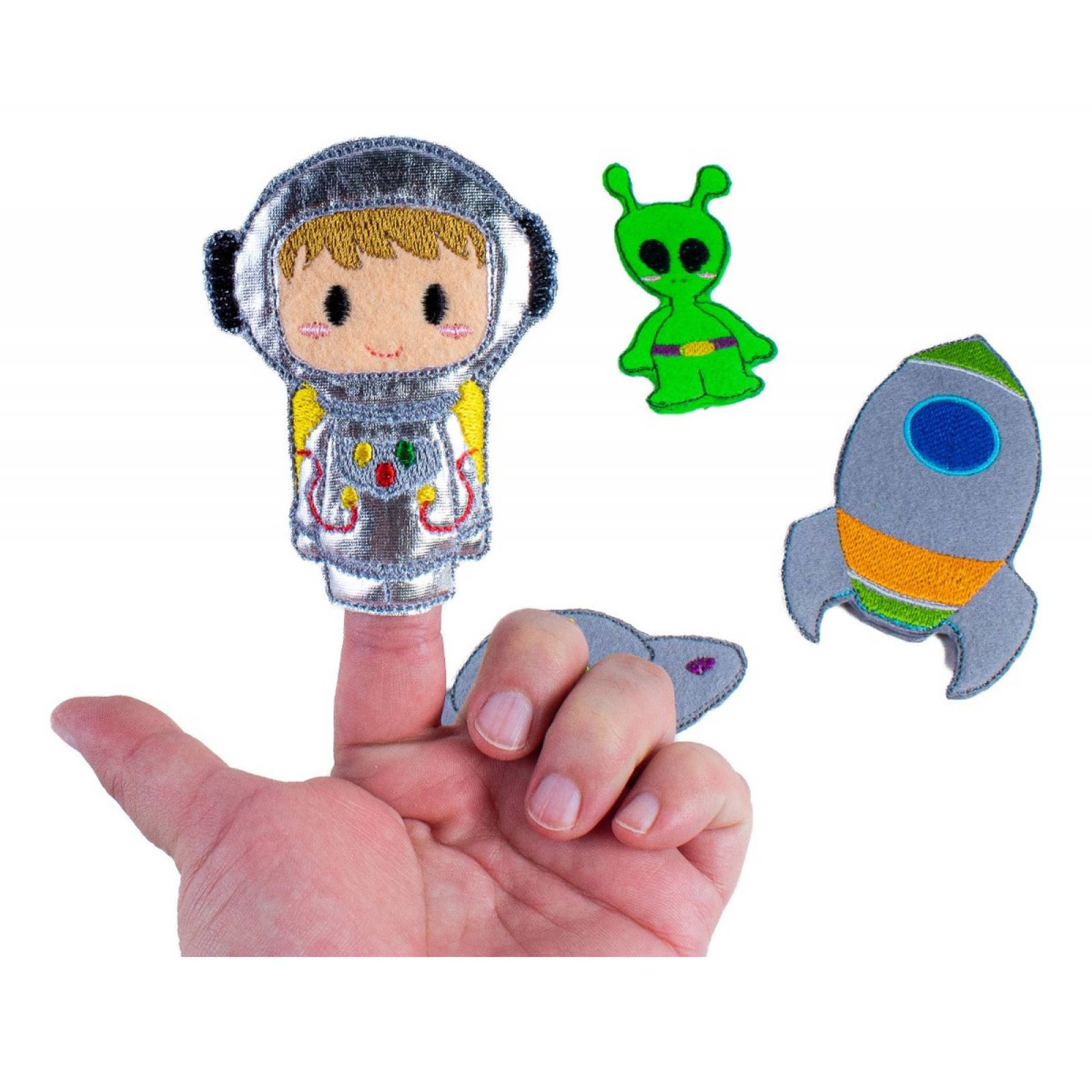 Titeres De Dedo Planetas Astronautas Extraterrestres Naves