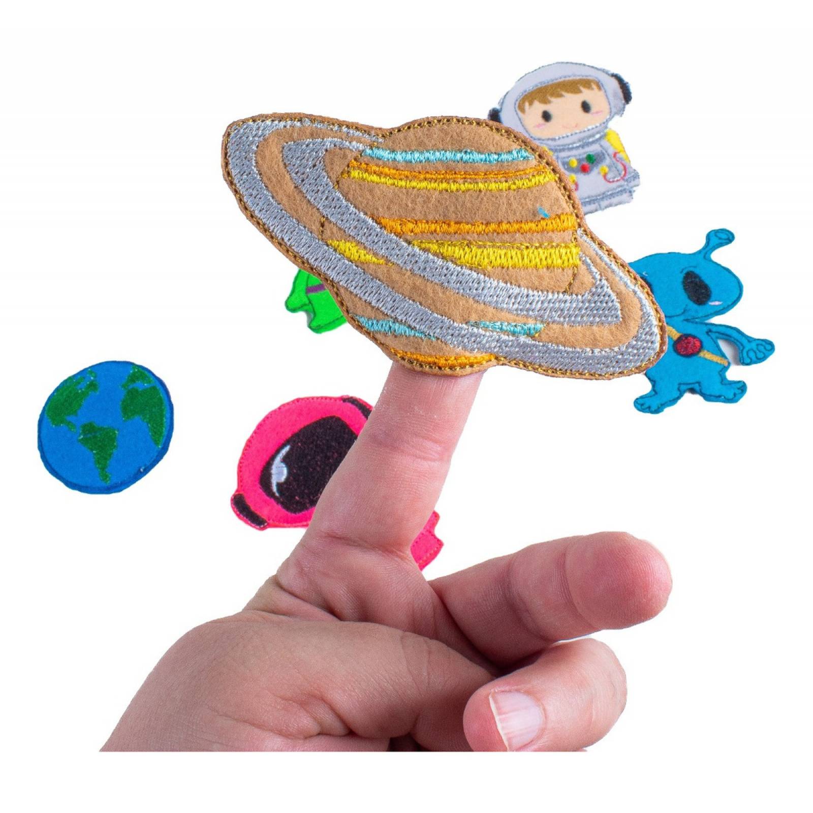 Titeres De Dedo Planetas Astronautas Extraterrestres Naves