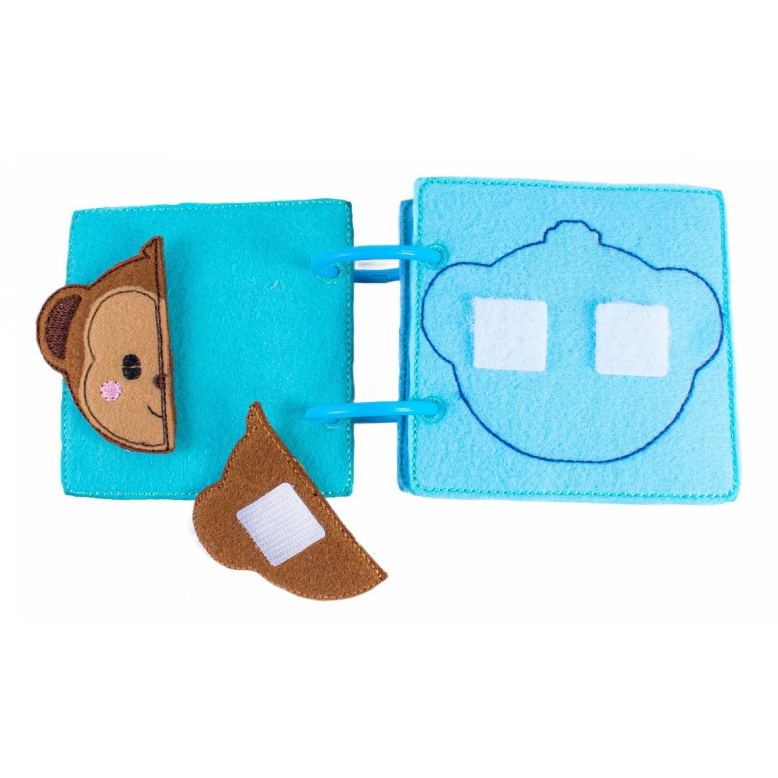 Libro Sensorial Rompecabezas Animalitos Safari