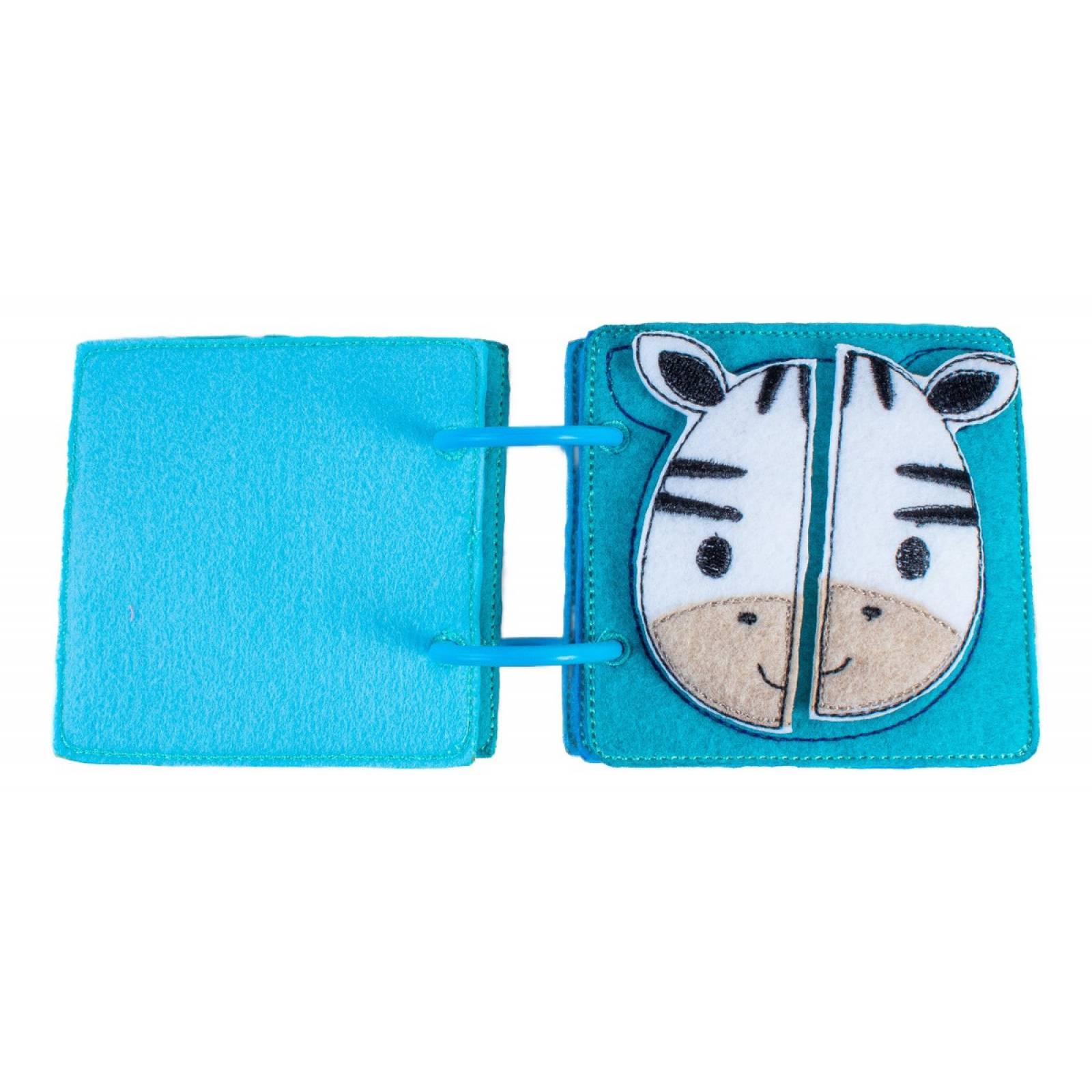 Libro Sensorial Rompecabezas Animalitos Safari