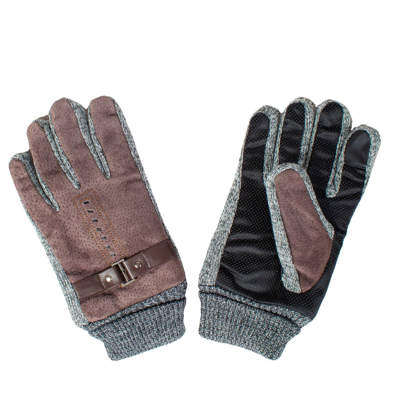 Guantes de invierno para hombre gamuza de nobuk