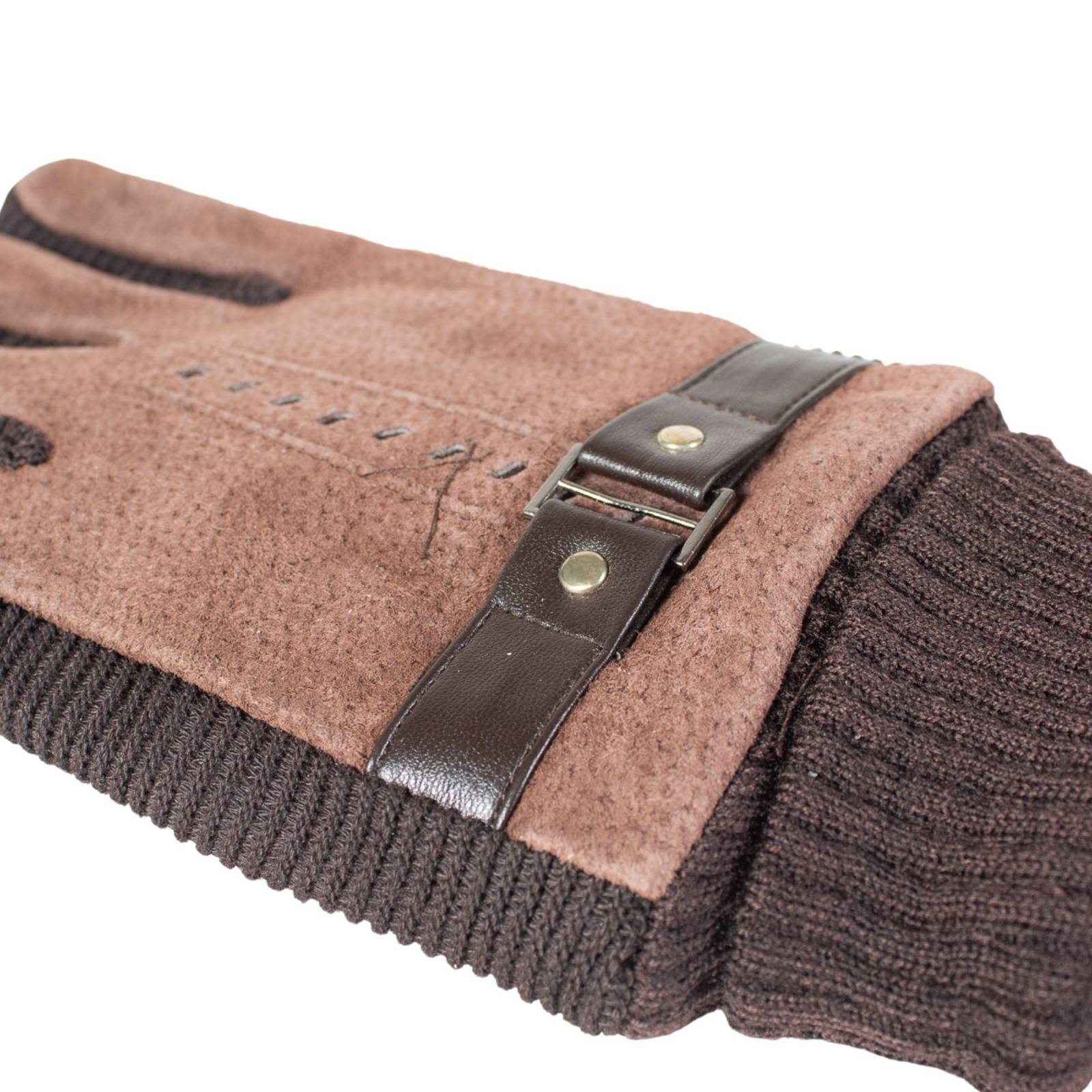 Guantes de invierno para hombre gamuza de nobuk